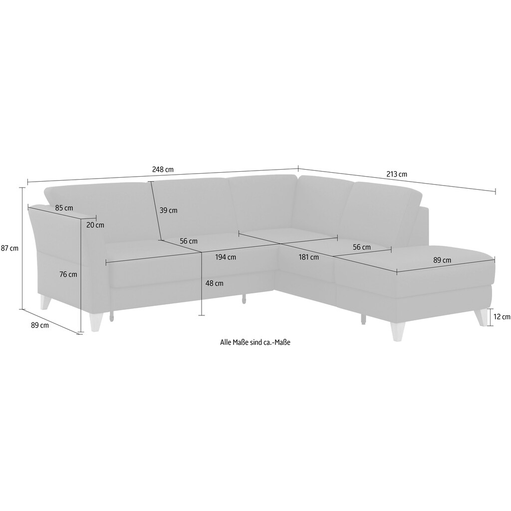 sit&more Ecksofa »Visby«