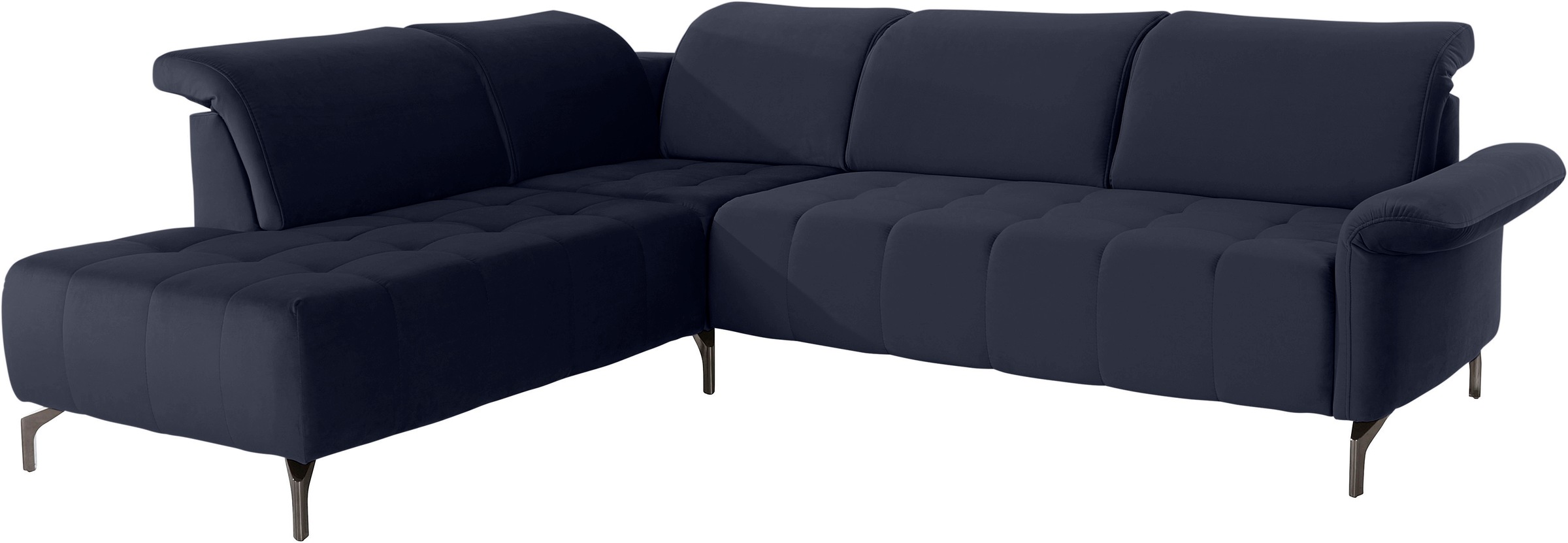 INOSIGN Ecksofa »Fresh L-Form«, Federkern, wahlweise Kopfteilverstellung und motorischer Vorziehsitz
