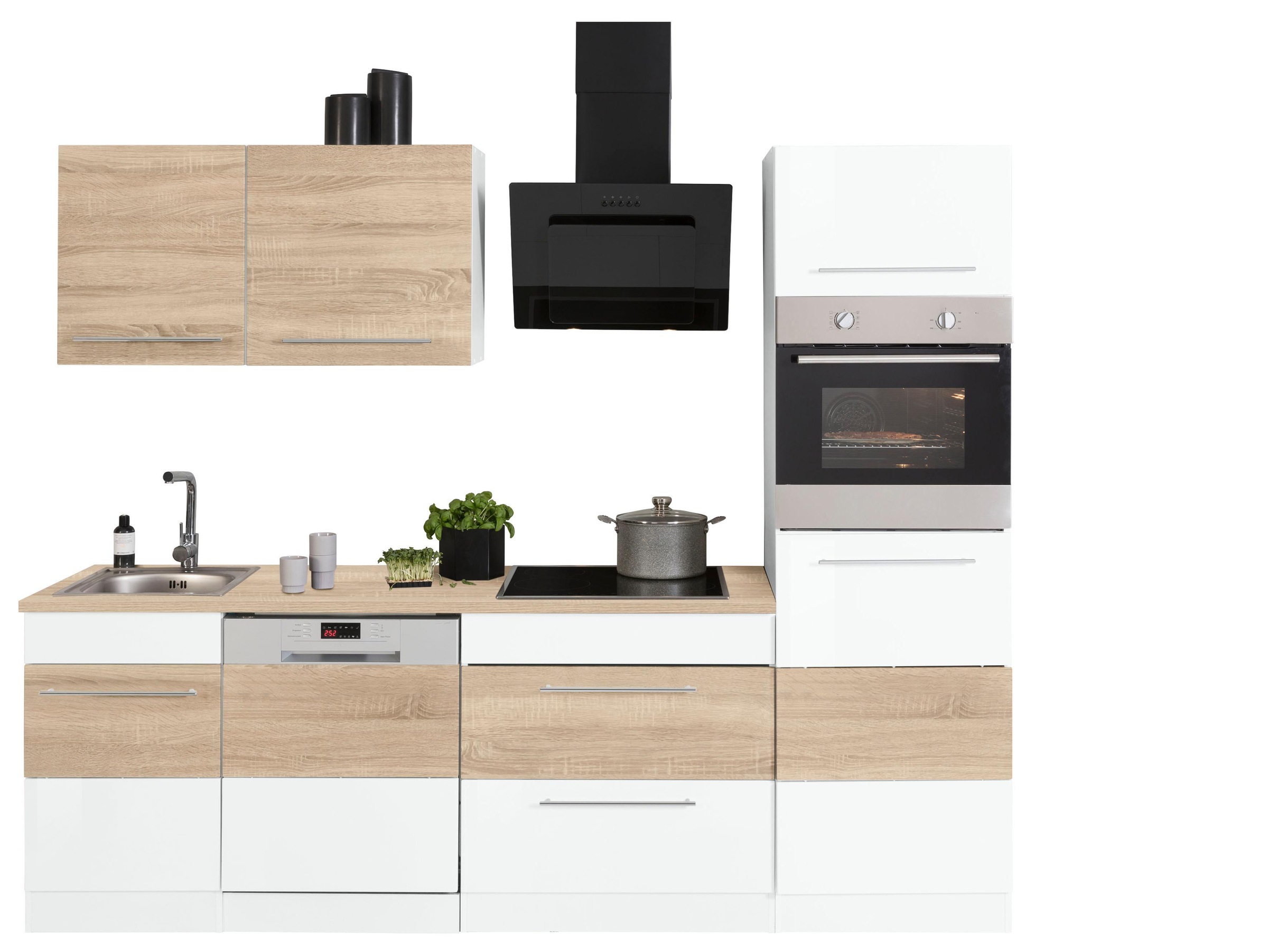 KOCHSTATION Küchenzeile »KS-Trient« Breite 250 cm, wahlweise mit E-Geräten, günstig online kaufen