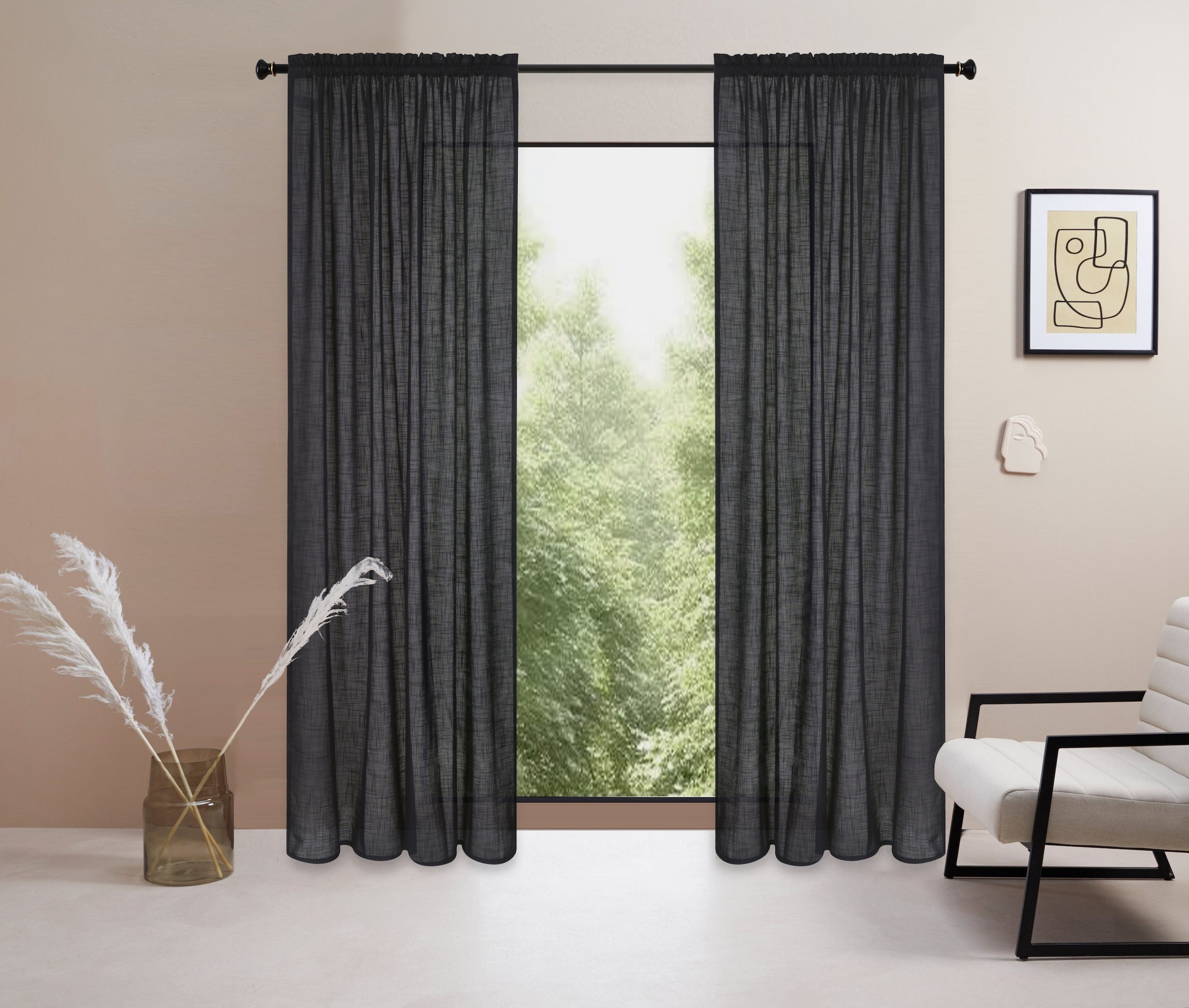 LeGer Home by Lena Gercke Gardine »Marusha« Stangendurchzug 1 Stk. tlg. 1 S günstig online kaufen