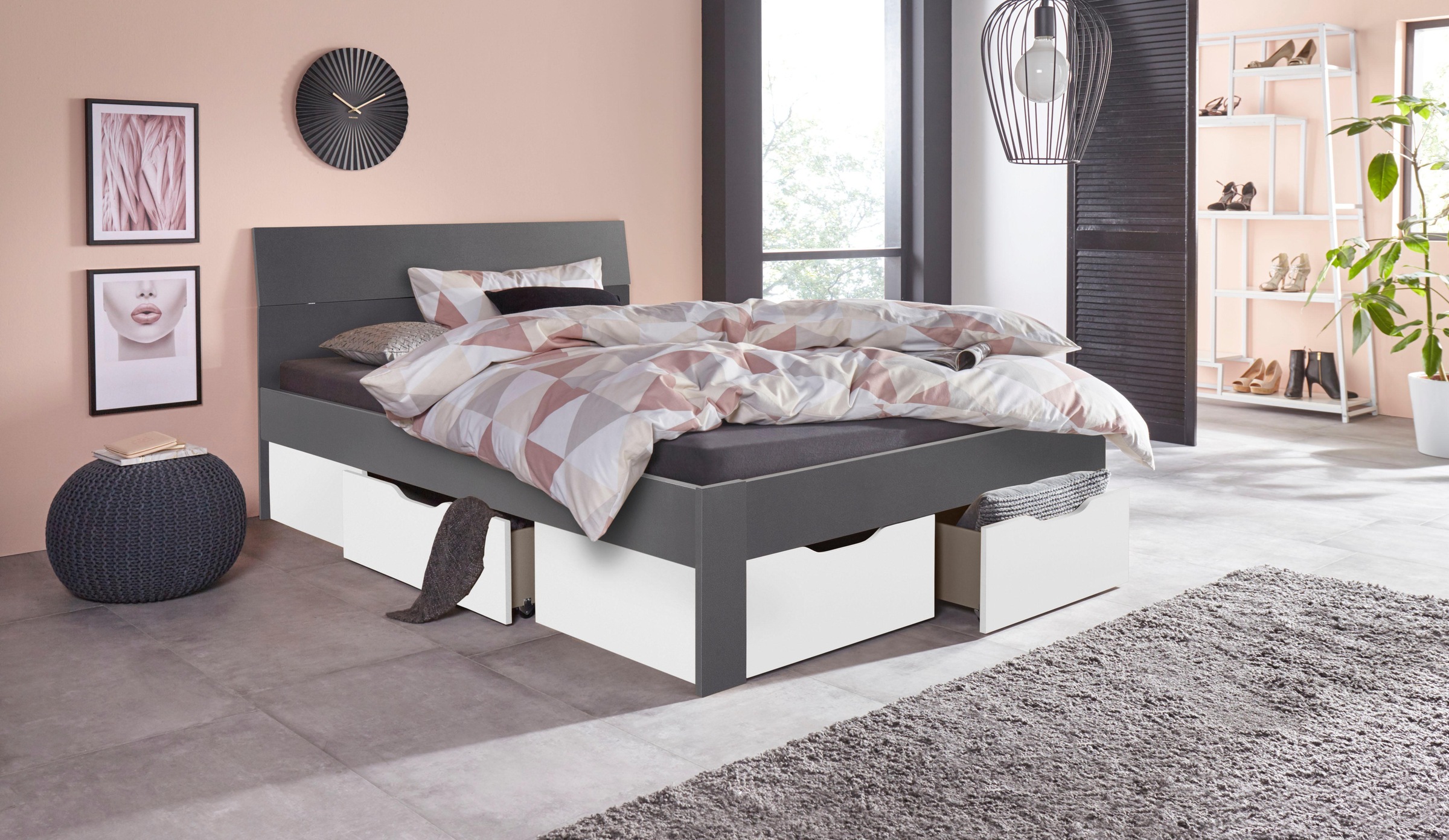 rauch Bett »Einzelbett Doppelbett Stauraum FLEXX Breiten 90/140/180 cm« Ein günstig online kaufen