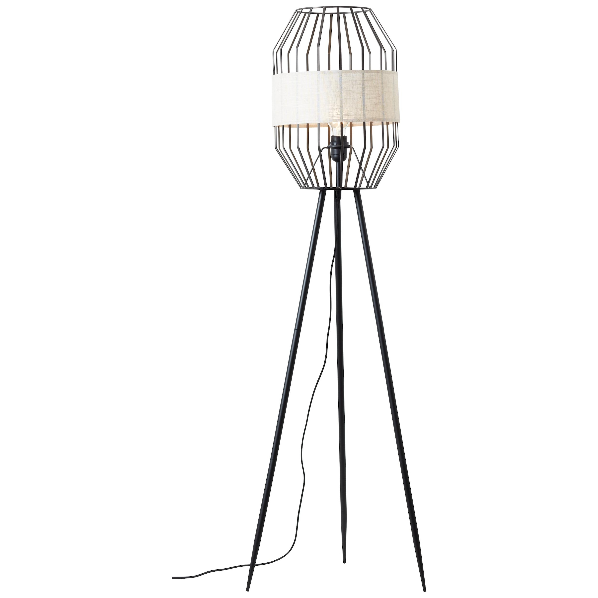 Brilliant Stehlampe »Slope«, 1 cm, E27, schwarz/natur Ø Höhe, bestellen online cm 45 flammig-flammig, 134 Metall/Textil