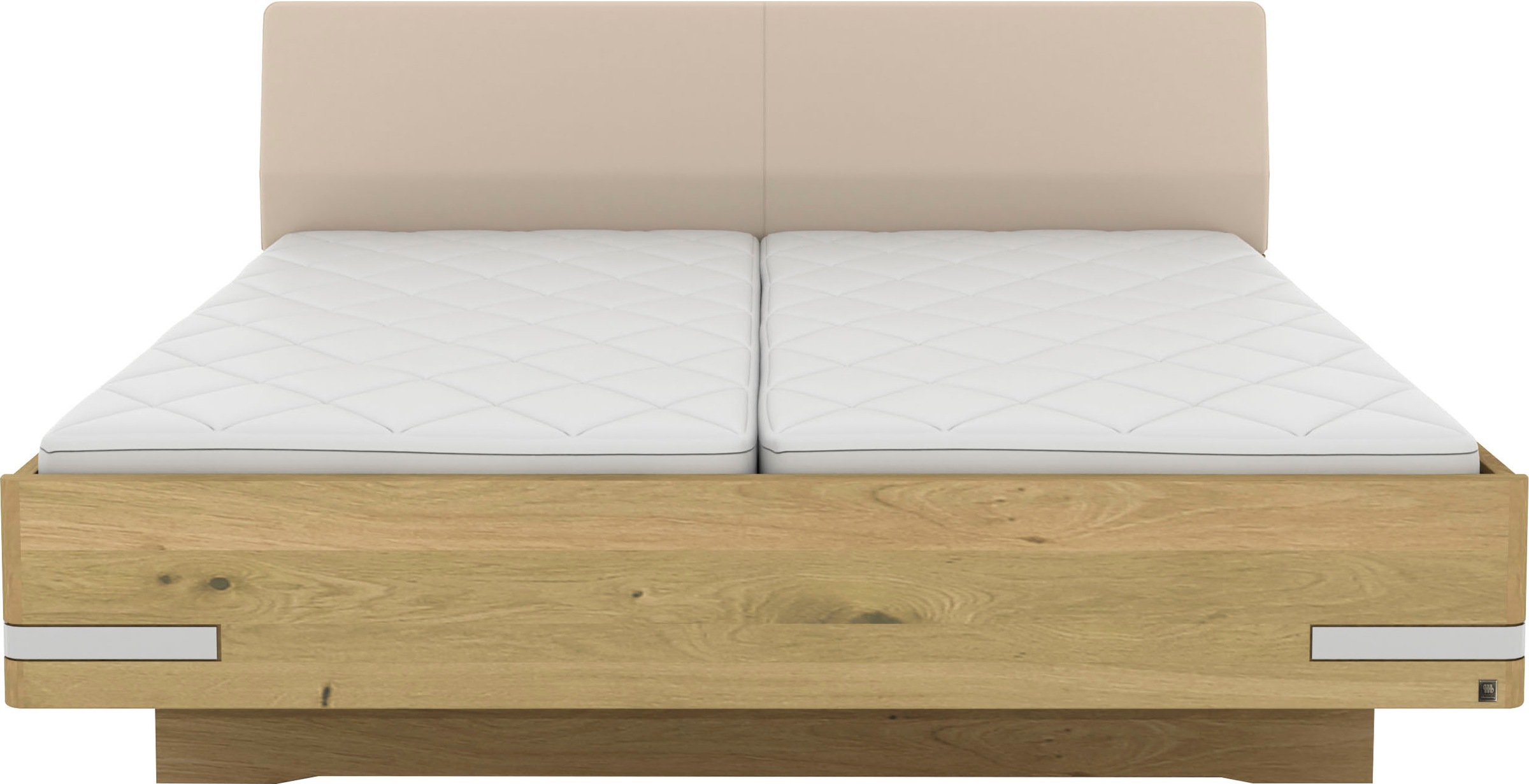 Musterring Holzbett »Savona, Bettgestell, Bettrahmen, teilmassiv Bianco-Eic günstig online kaufen