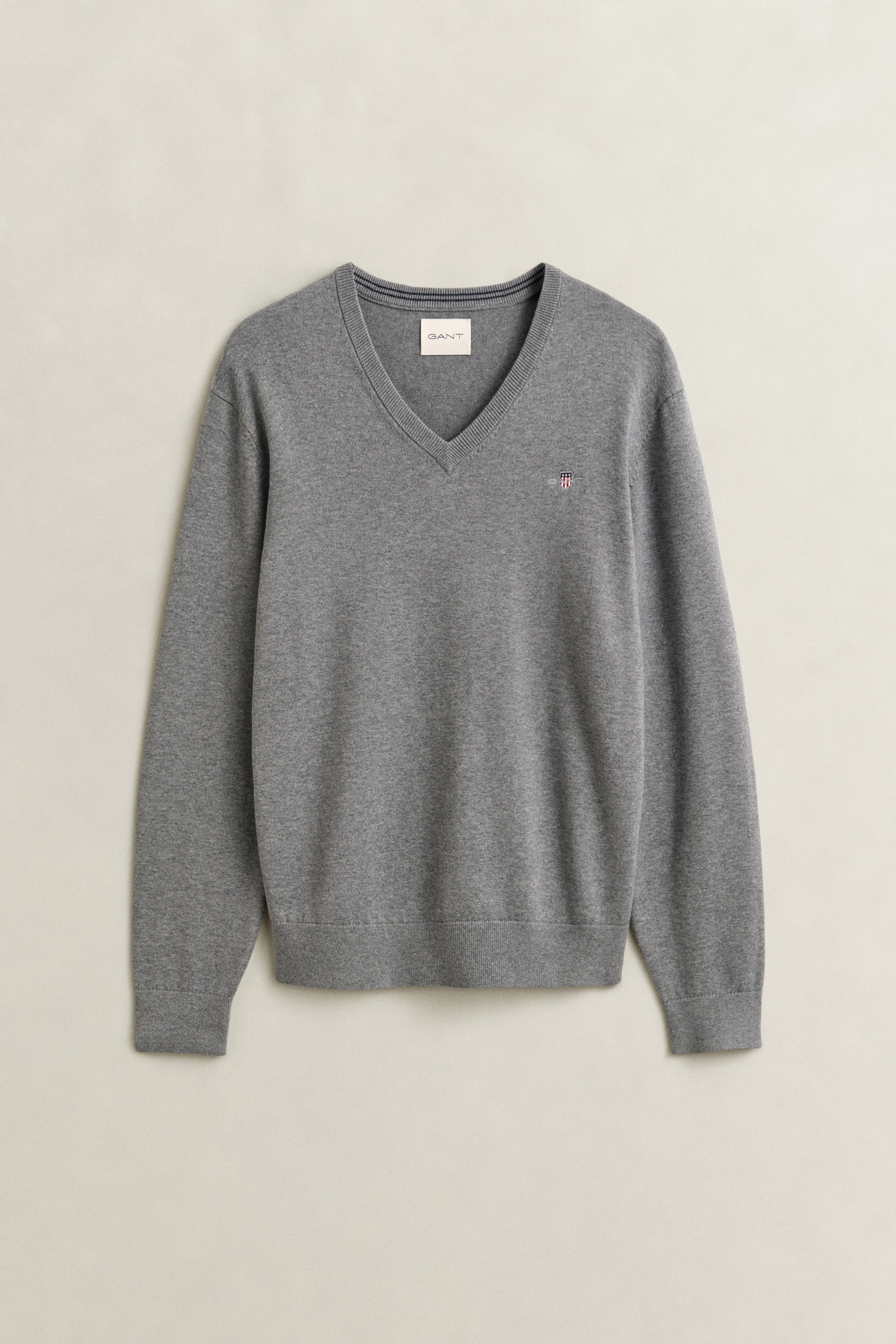Gant V-Ausschnitt-Pullover »CLASSIC COTTON V-NECK« Regular fit mit V-Ausschnitt