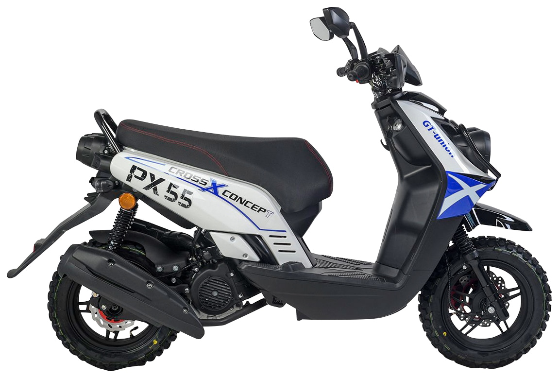 GT UNION Motorroller »PX55 Cross Conzept 125«, 124,6 cm³, 85 km/h, Euro 5, 8,4 PS, Luftgekühlter Motor