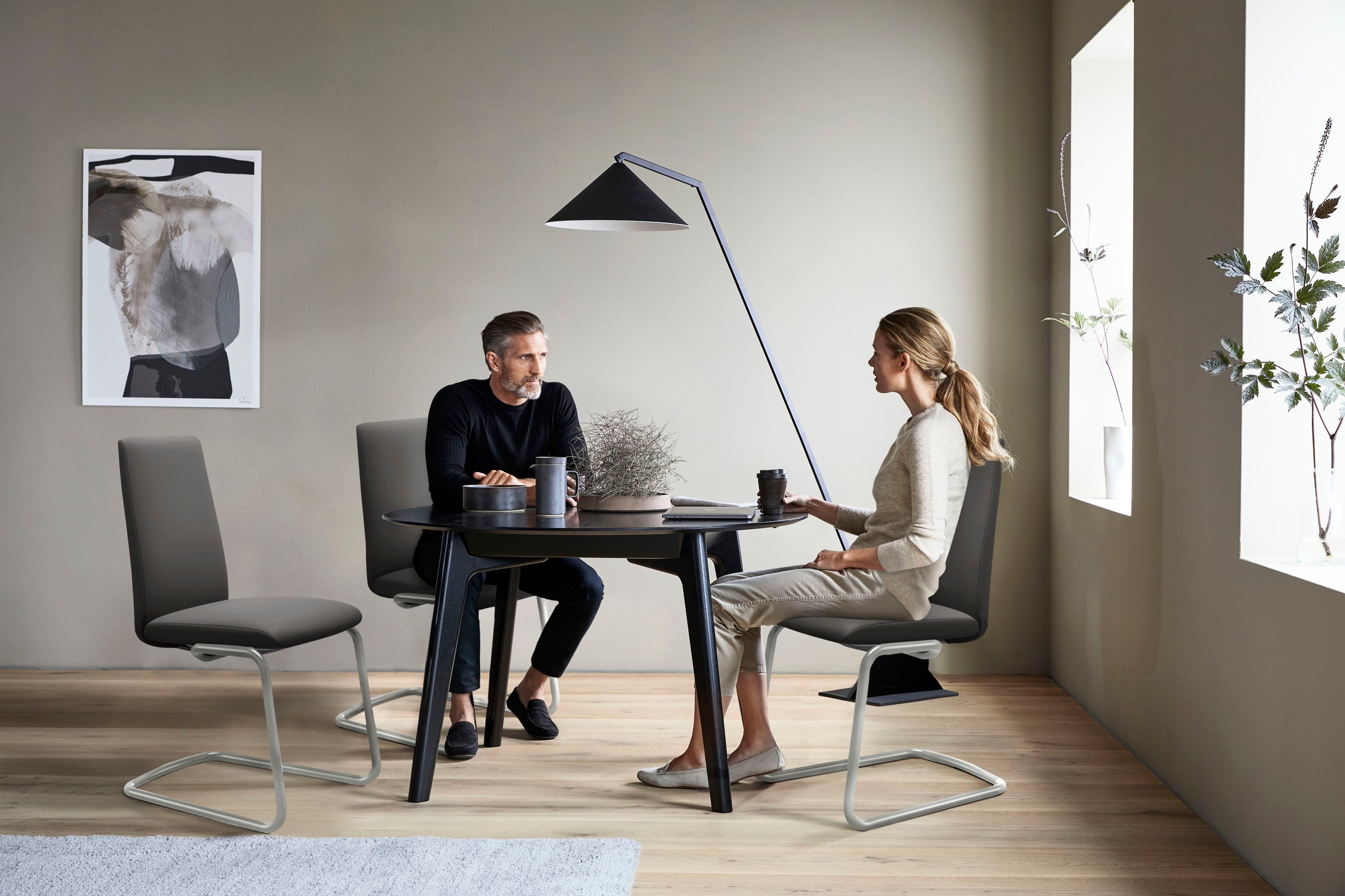 Stressless® Polsterstuhl »Laurel«, Leder PALOMA, Low Back, Größe L, mit Beinen aus Stahl in Chrom matt