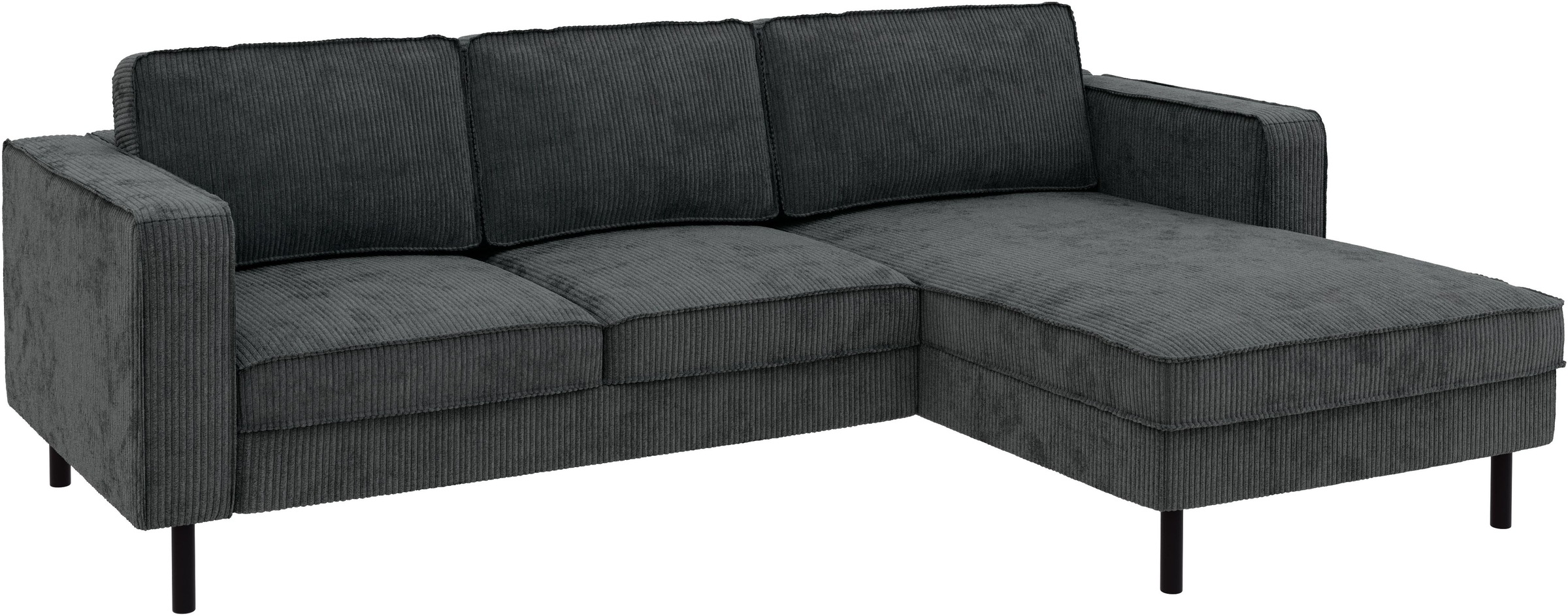 TRENDMANUFAKTUR Ecksofa »Watkins, Couch wahlweise mit Schlaffunktion & Bettkasten, auch in Cord« Recamiere beidseitig montierbar, Sofa in L-Form, Breite 232 cm