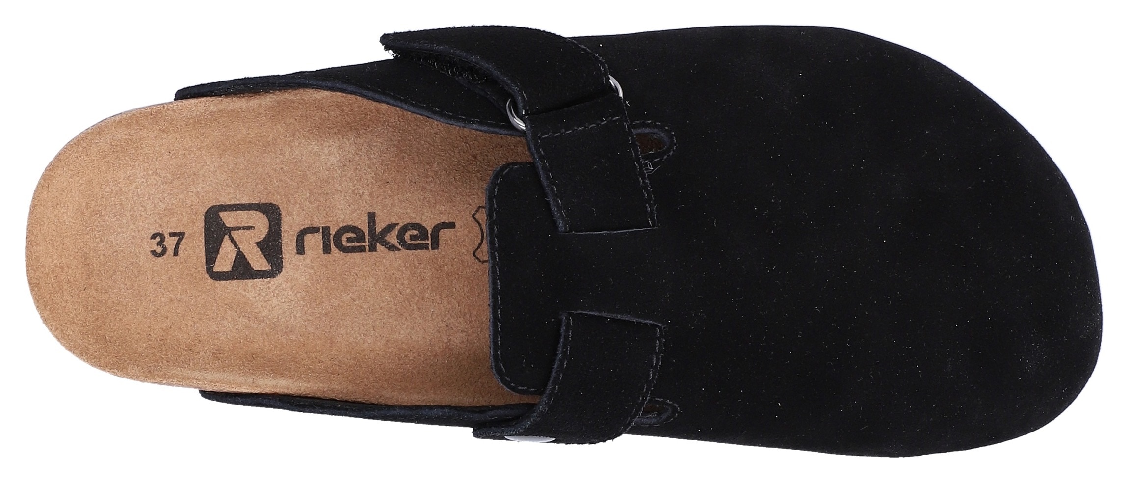 Rieker Clog  Pantolette, Hausschuh, Sommerschuh mit Klettriemchen