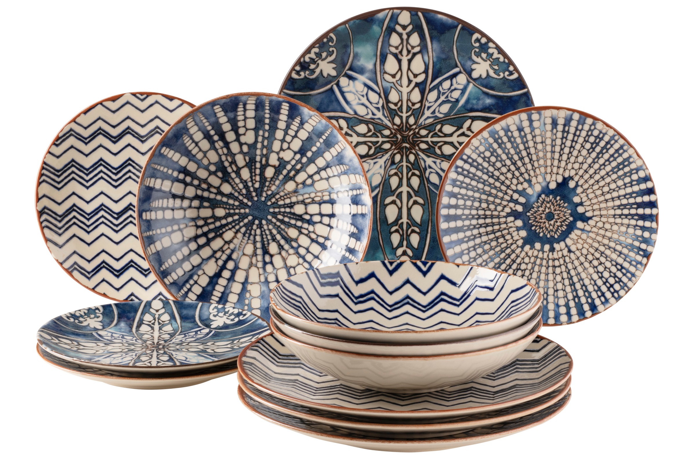 MÄSER Tafelservice »IBERICO BLUE, Geschirr-Set, Steinzeug« günstig online kaufen