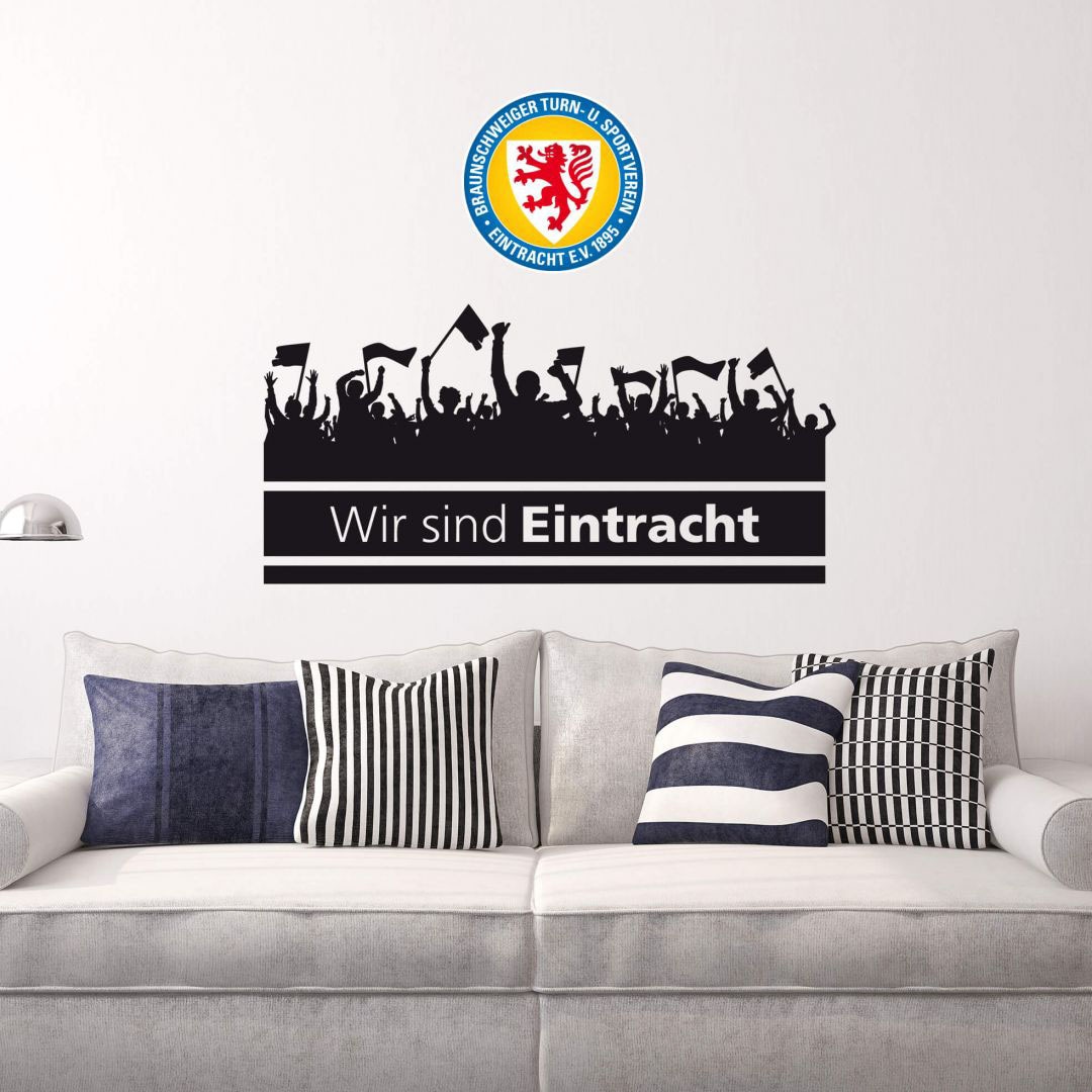 Wall-Art Wandtattoo »Eintracht Braunschweig Fans Logo«, (1 St.), selbstkleb günstig online kaufen