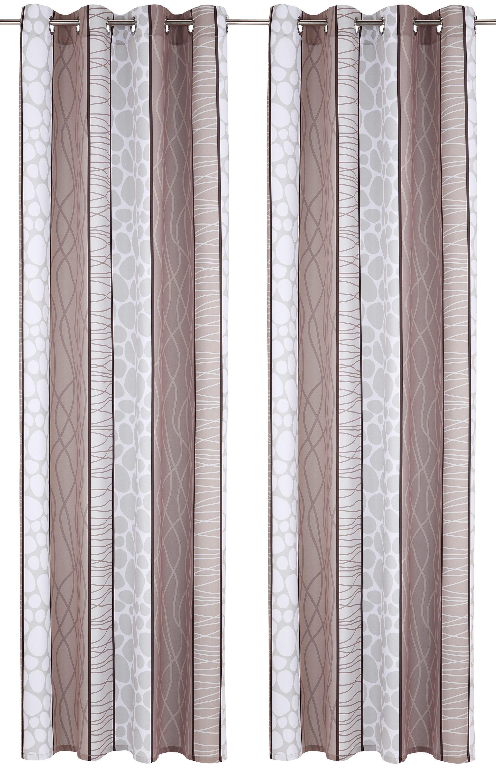 my home Vorhang »Gosen«, (2 St.), Gardine, 2-er Set, Fertiggardine, Längsst günstig online kaufen