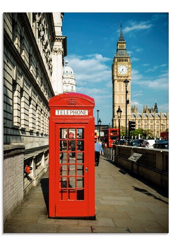 Artland Glasbild »London Telefonzelle«, Gebäude, (1 St.) kaufen