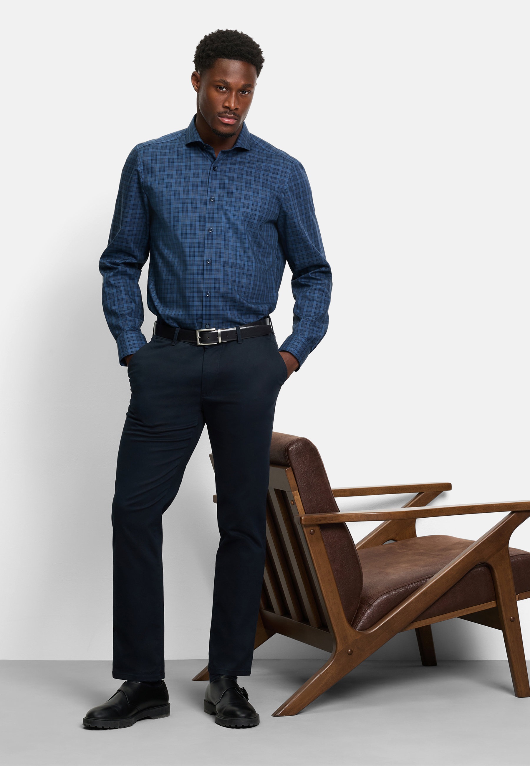 OLYMP Businesshemd »OLYMP Level Five, body fit, Haifisch«