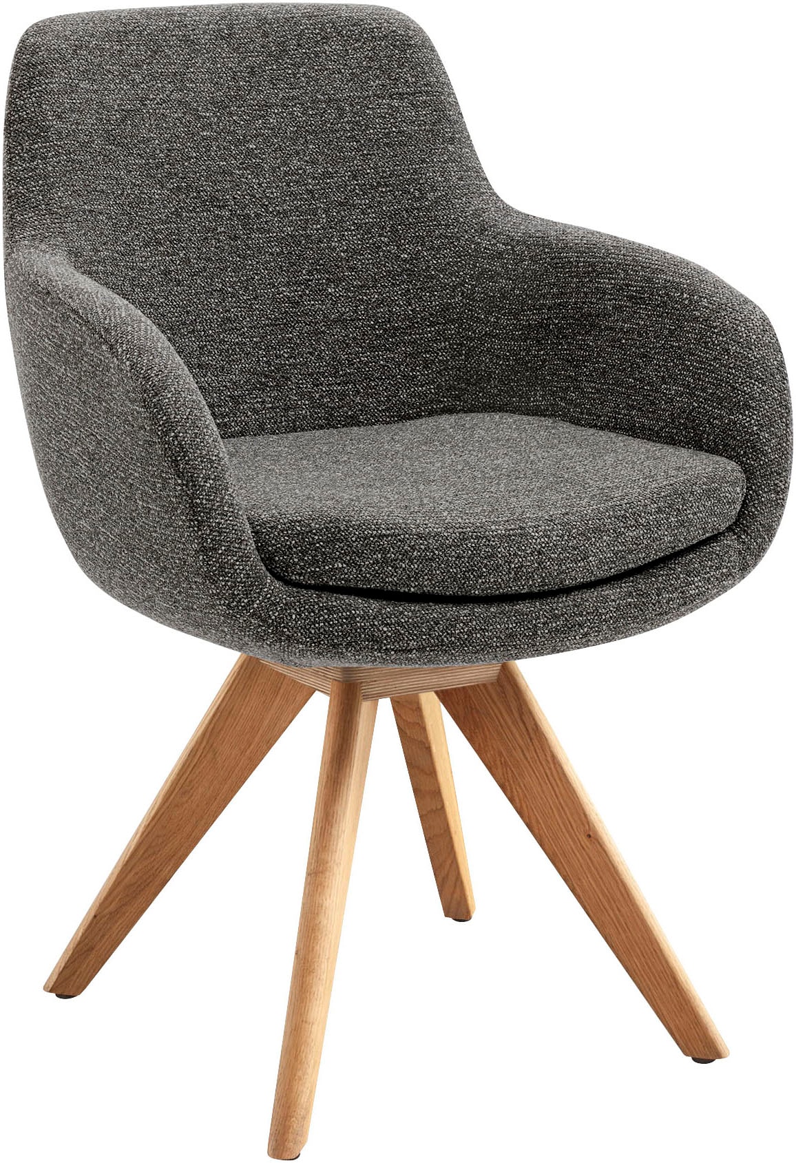Musterring Esszimmerstuhl »Tavia«, (Set), 2 St., Chenille, Stativgestell Ei günstig online kaufen