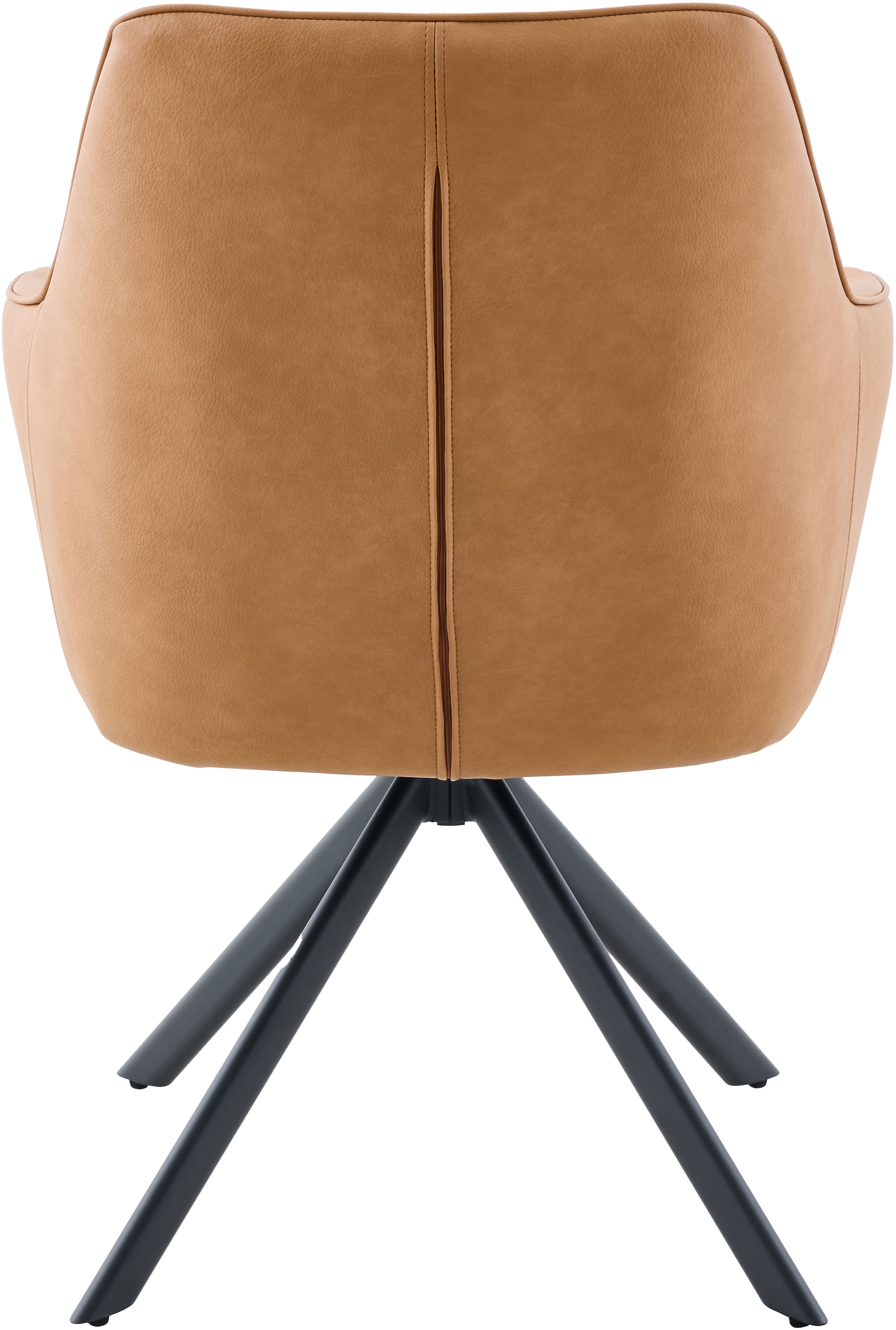 HELA Armlehnstuhl »POLINA« (Set) 2 Stk.4-Fuß, 360° drehbar, Ovalrohrgestell, Armlehnen, Lederoptik