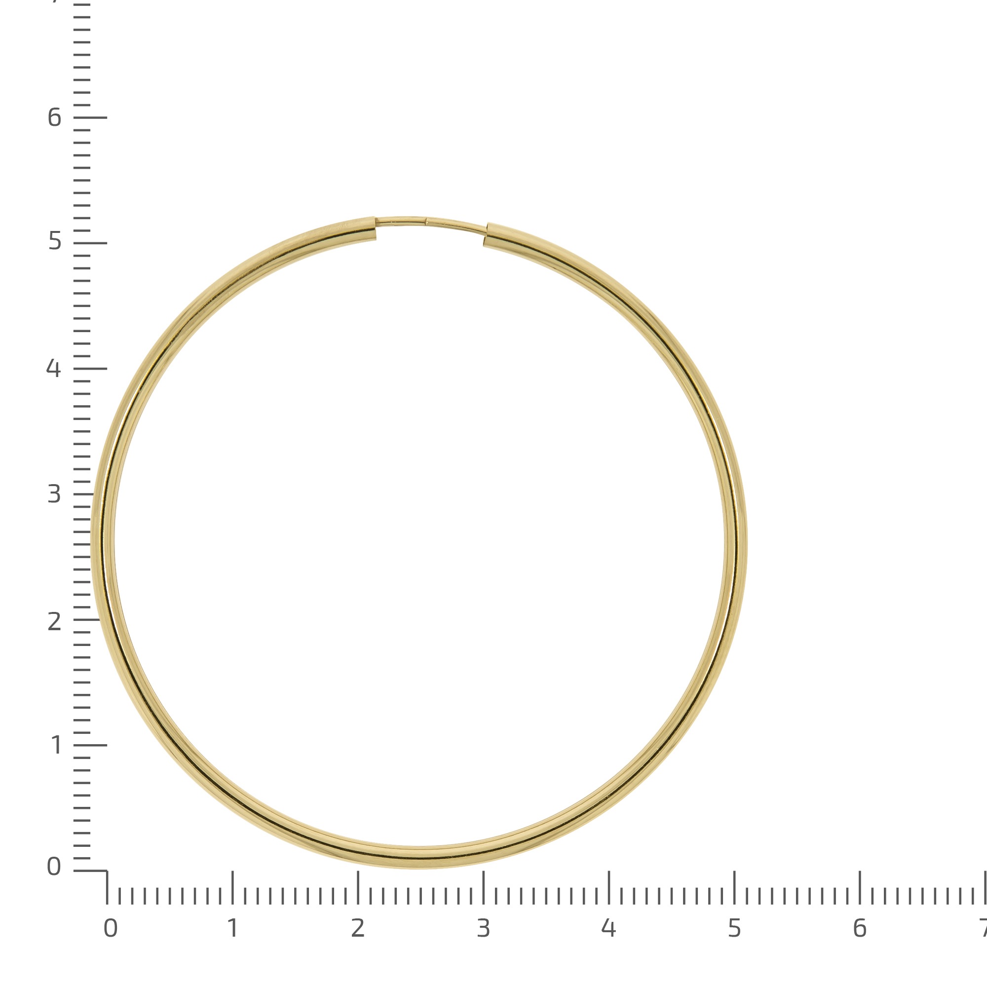 Vivance Paar Creolen »585/- Gelbgold glanz 50 mm«