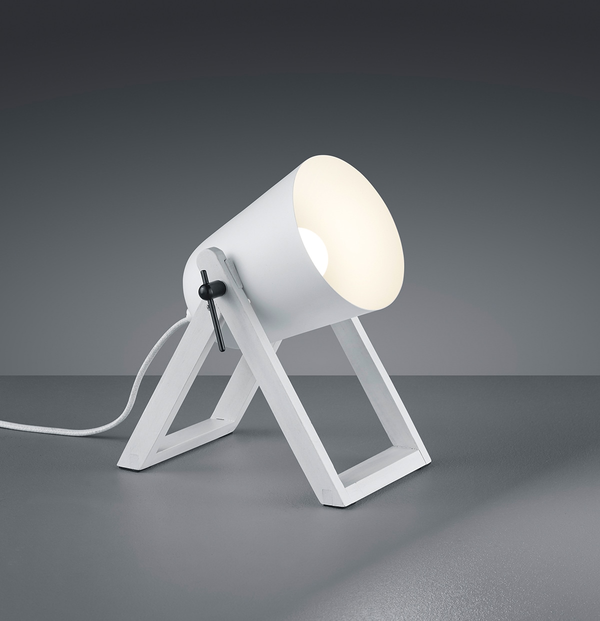 TRIO Leuchten Schreibtischlampe »Marc«, 1 flammig-flammig, Tischleuchte, Lichtkegel frei positionierbar, Leuchtmittel wechselbar