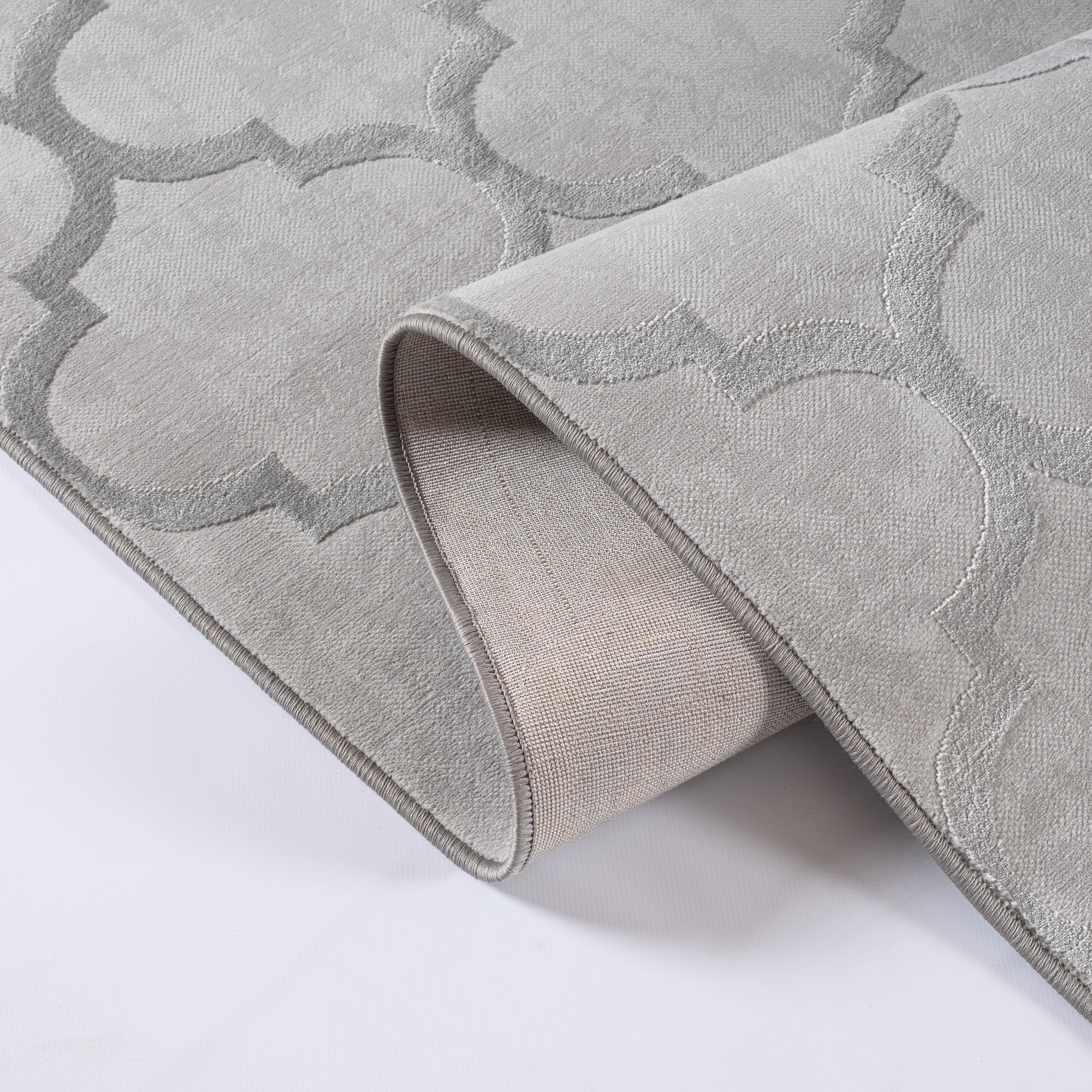 the carpet Teppich »Knight« rechteckig 12 mm Höhe moderner Wohnzimmer Teppich elegant glänzender Flor