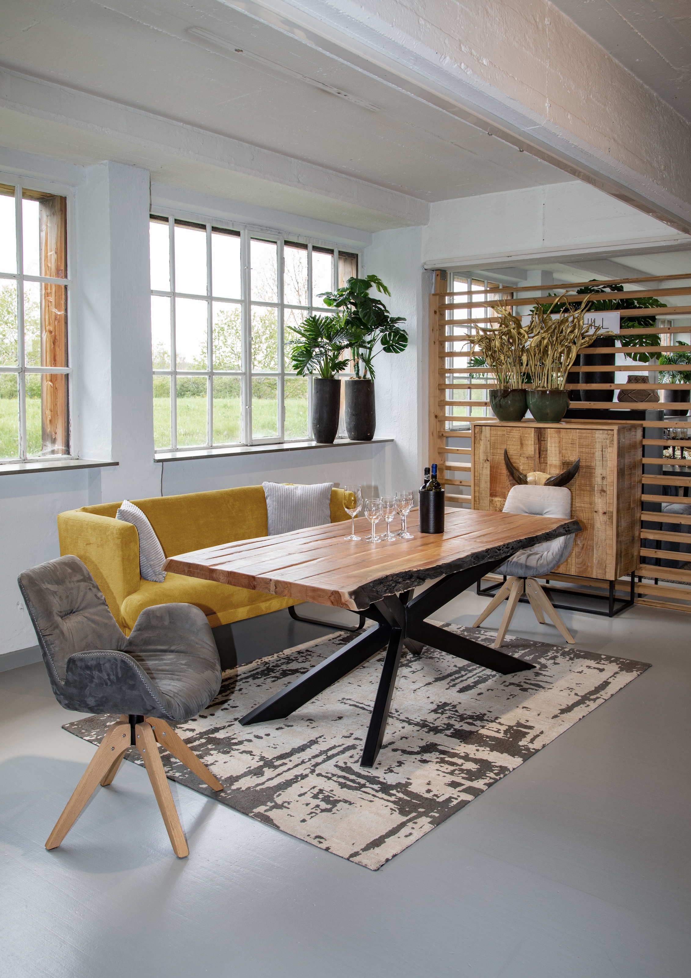 Gutmann Factory Küchensofa, Breite 170 cm, Metallfüße