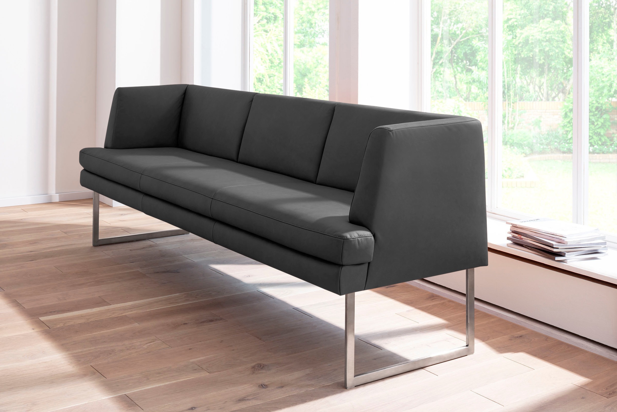 K+W Komfort & Wohnen Polsterbank »Cube«, Hammerkissenoptik, 2 Breiten, Hoch günstig online kaufen