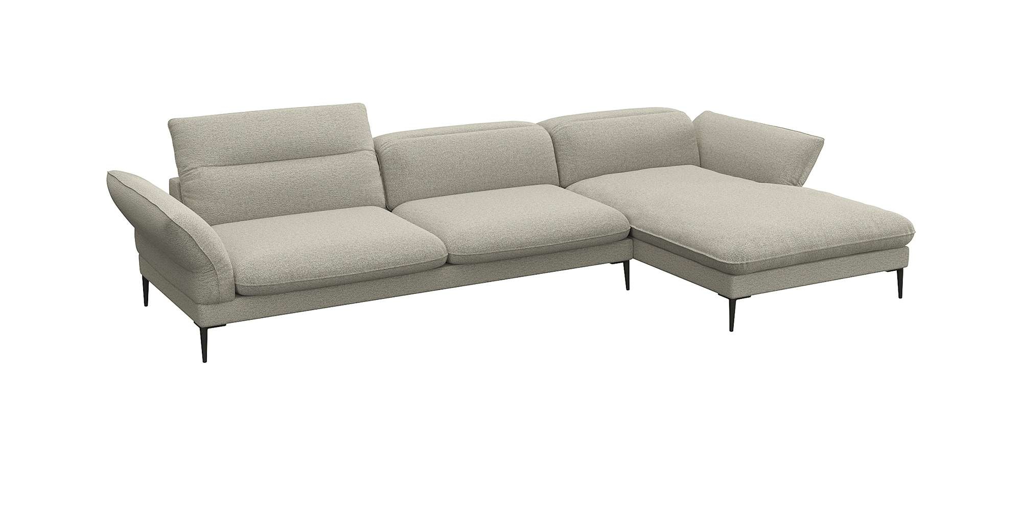 FLEXLUX Ecksofa »Salino, Funktionssofa mit Recamiere, Relaxsofa, Ecksofa«, günstig online kaufen