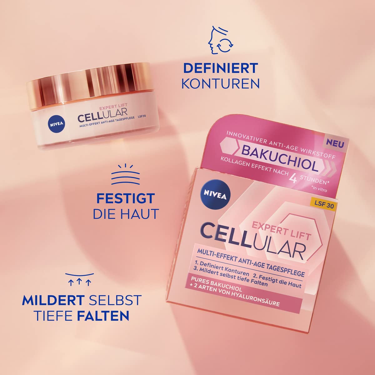 Nivea Tagescreme »CELLULAR Expert Lift Tagespflege LSF 30«