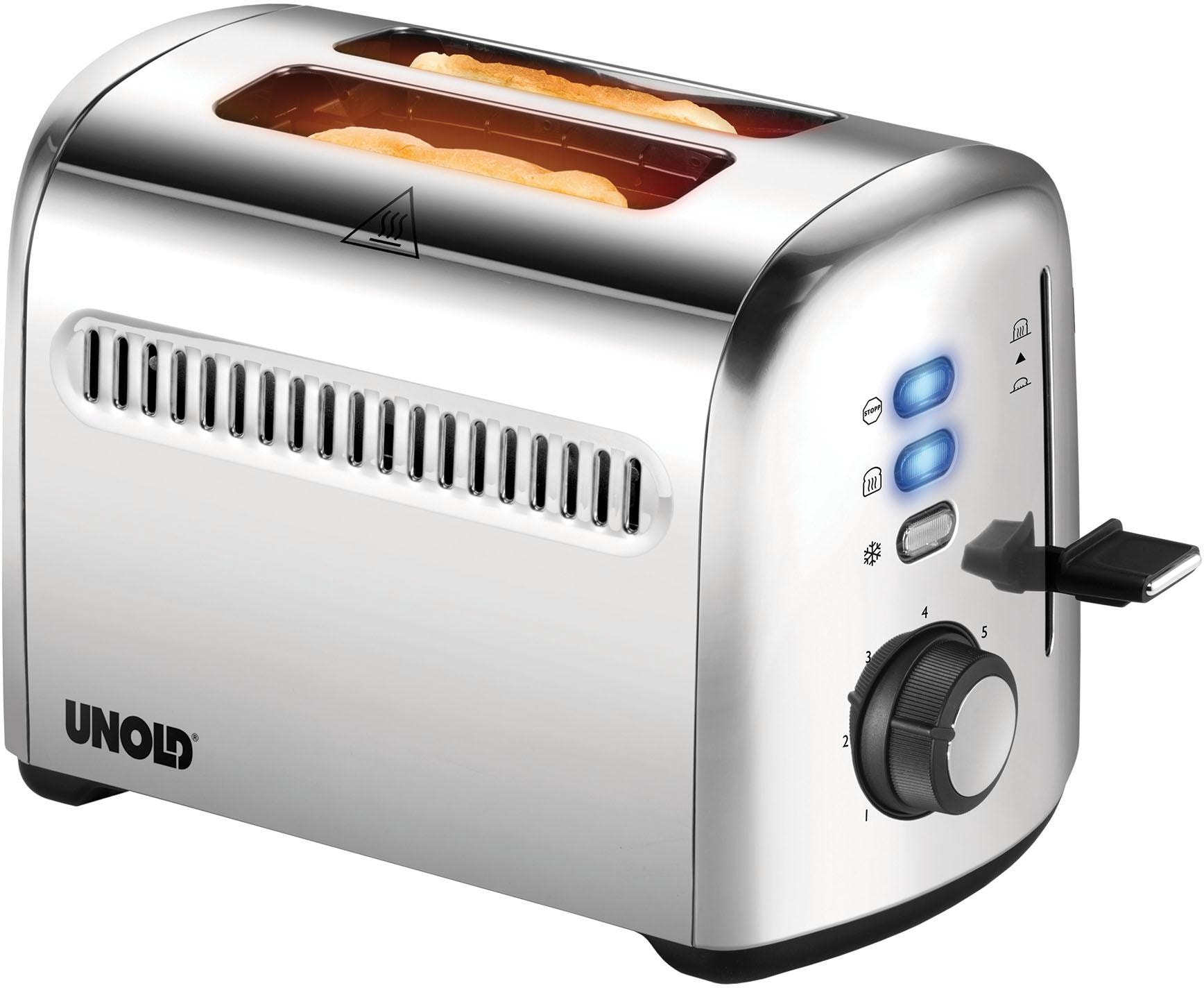 Unold Toaster »2er Retro 38326« 2 kurze Schlitze 950 W günstig online kaufen