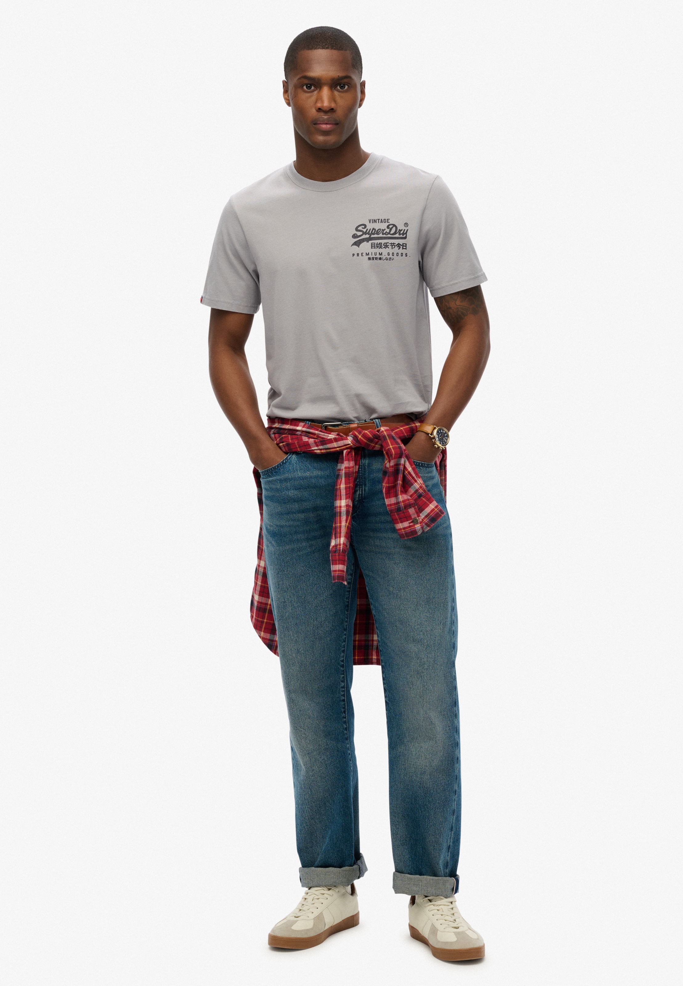Superdry Rundhalsshirt »VL TOKYO RELAXED TEE«, mit coolem Tattoo-Print