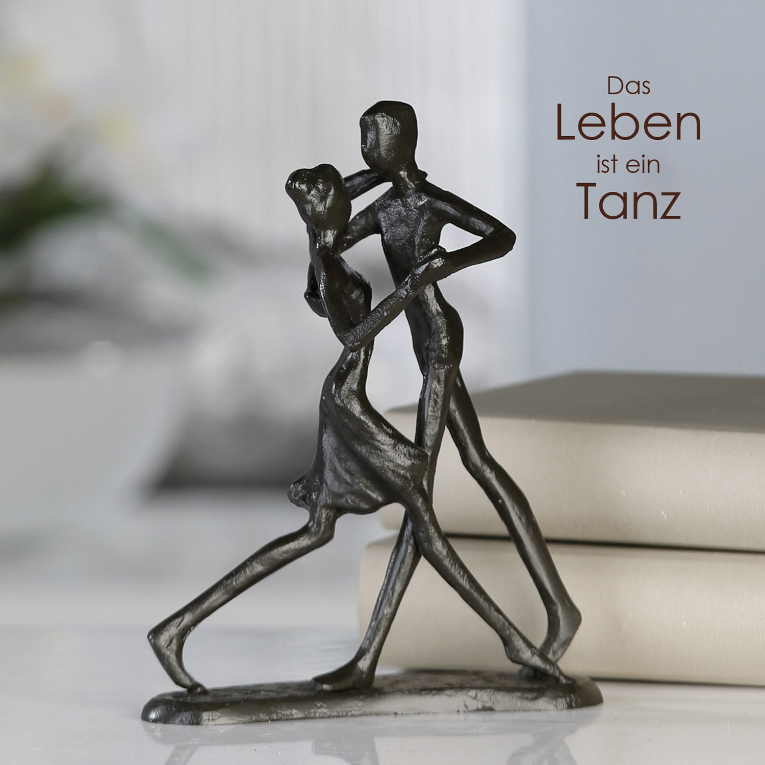 Casablanca by Gilde Dekofigur »Skulptur Paar Dancing braun H. 17 cm«