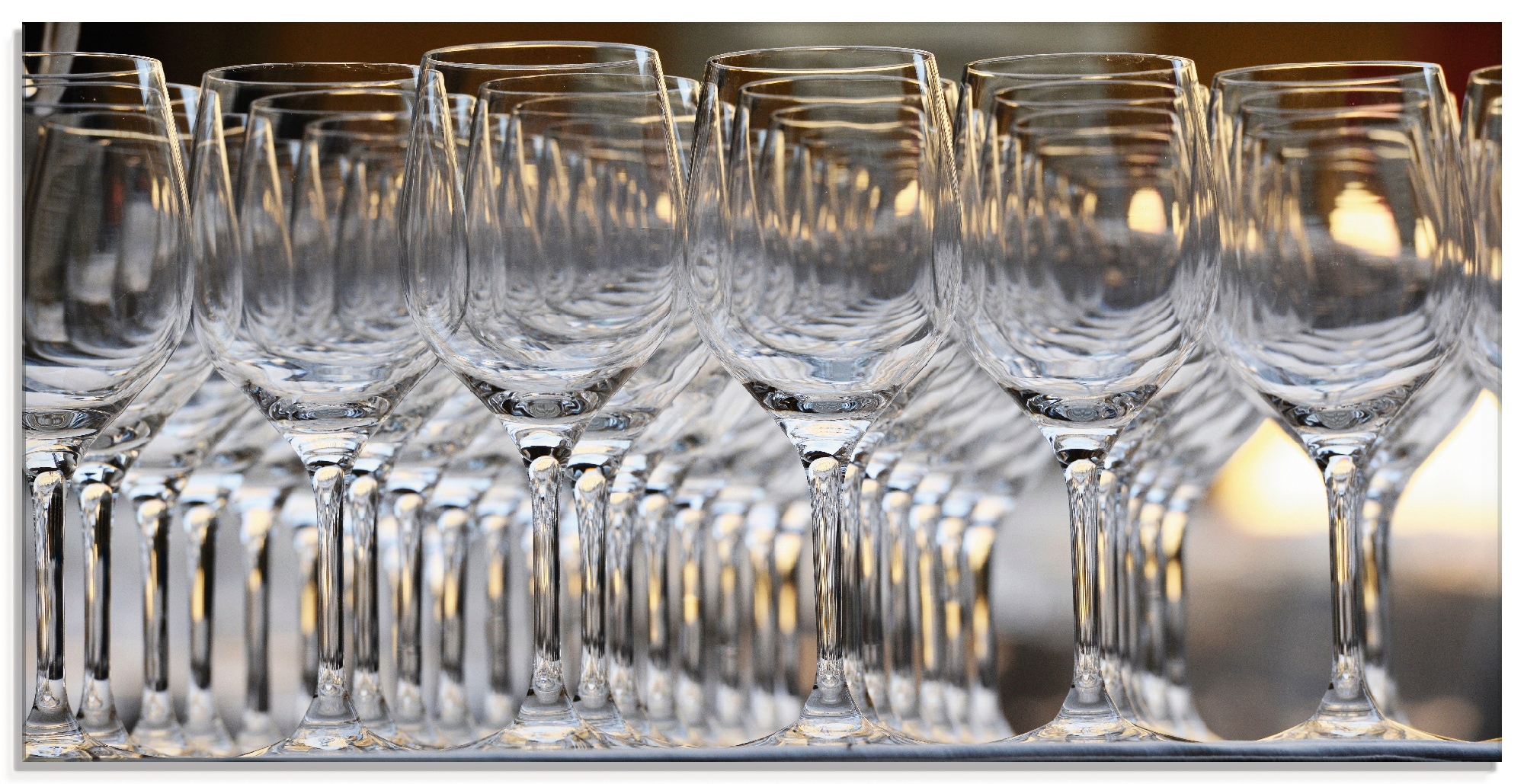Glasbild »Weingläser«, Geschirr & Besteck, (1 St.), in verschiedenen Größen