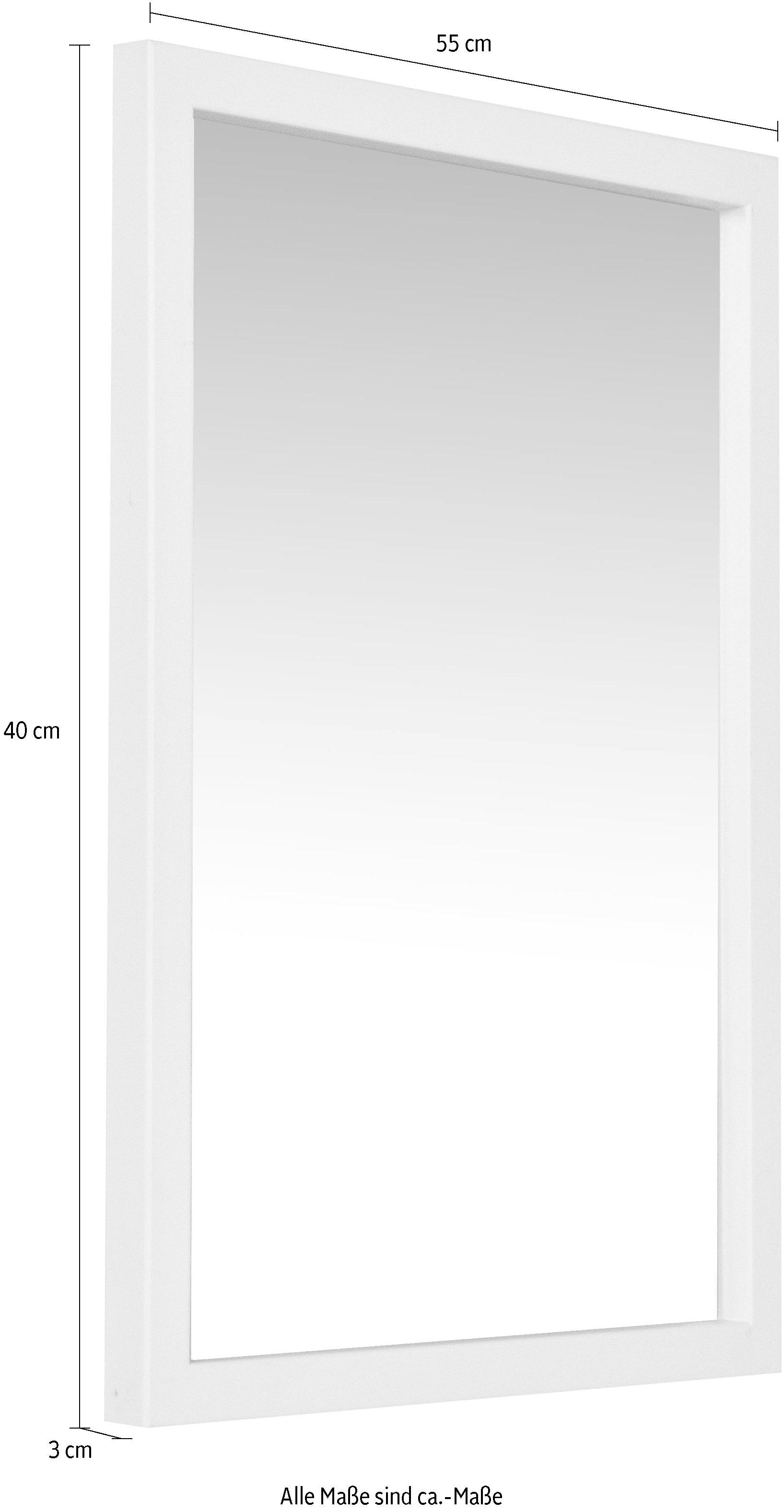 Spinder Design Wandspiegel »SENZA« Metall, Breite 40 cm, Horizontal und vertikal befestigbar