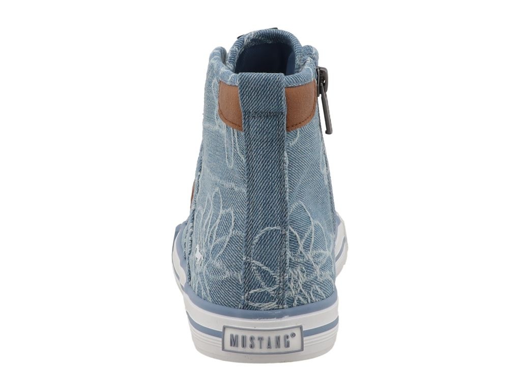 Mustang Shoes Sneaker »Winona«  High Top-Sneaker, Schnürboots mit Blüten-Stickerei