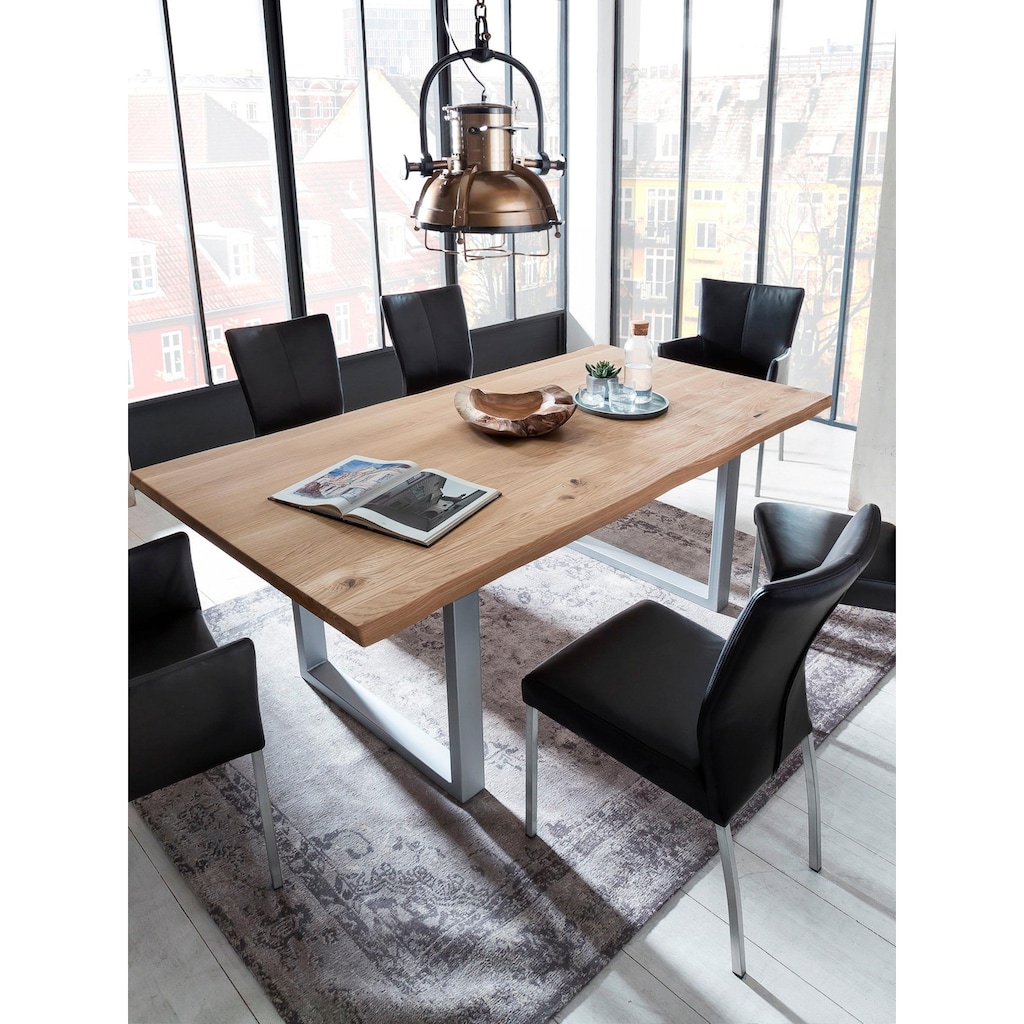 SIT Esstisch »Tops&Tables«, mit Tischplatte aus Wildeiche, mit Baumkante wie gewachsen, Vintage
