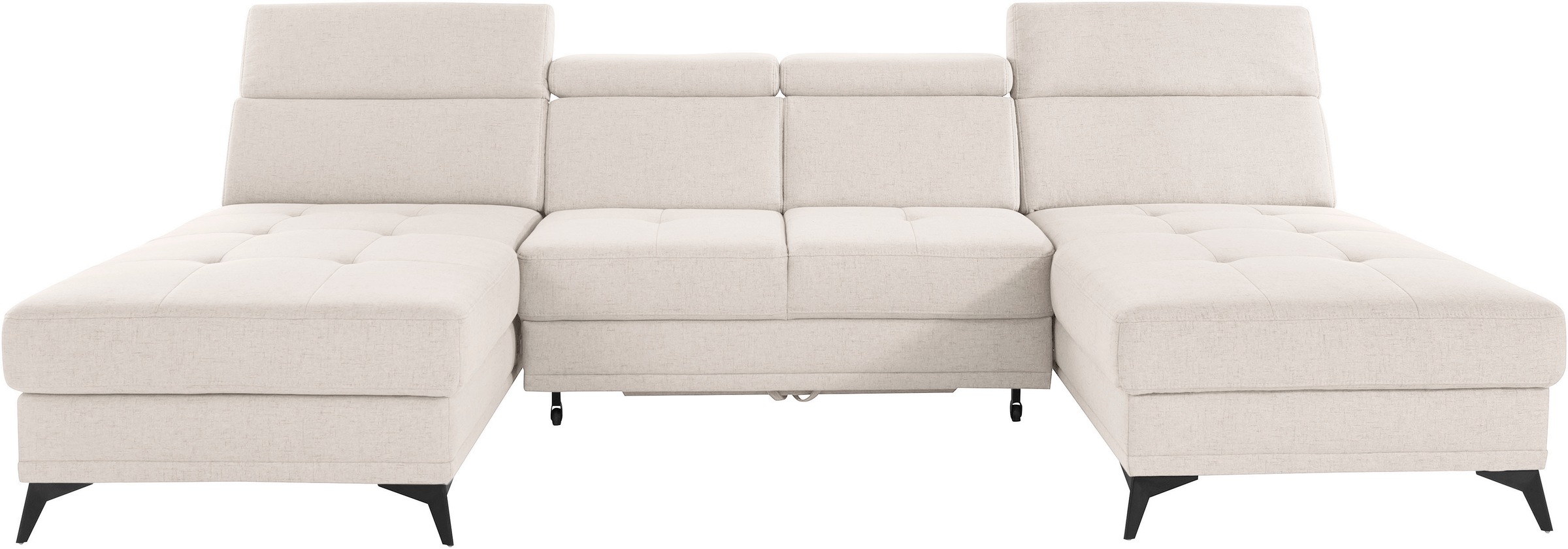 Home affaire Wohnlandschaft »Cardiz U-Form« inkl.Kopfteilverstellung und Fe günstig online kaufen