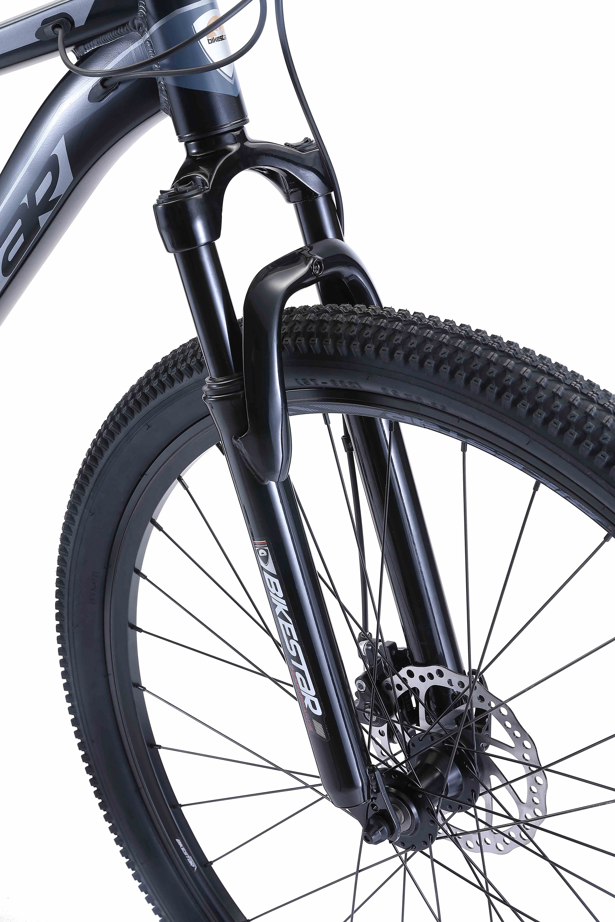Bikestar Mountainbike, 21 Gang, Shimano, RD-TY300 Schaltwerk, Kettenschaltung, für Damen und Herren, Kettenschaltung