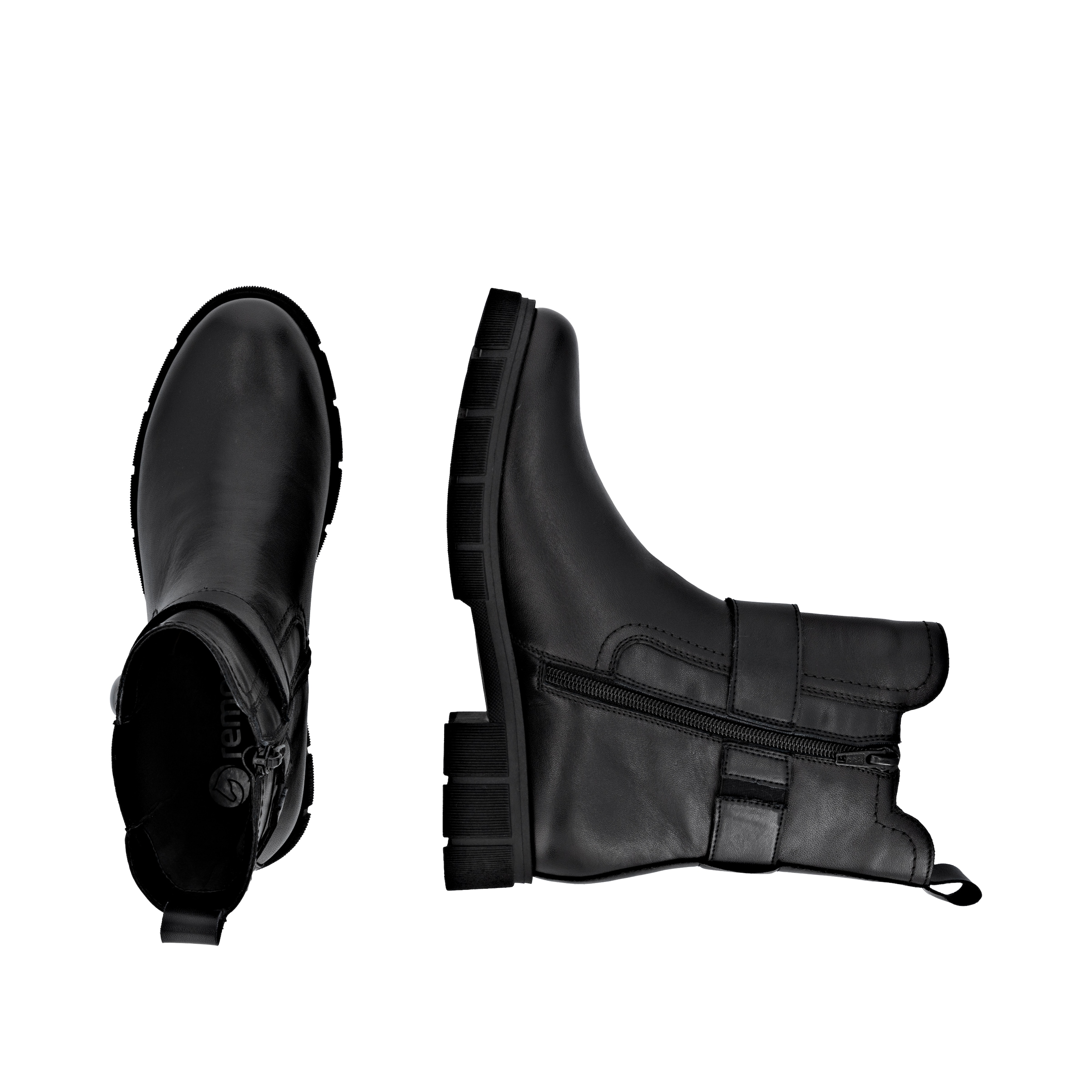 Remonte Chelseaboots, Boots, Stiefelette, Profilsohle, Stretcheinsatz und Reißverschluss