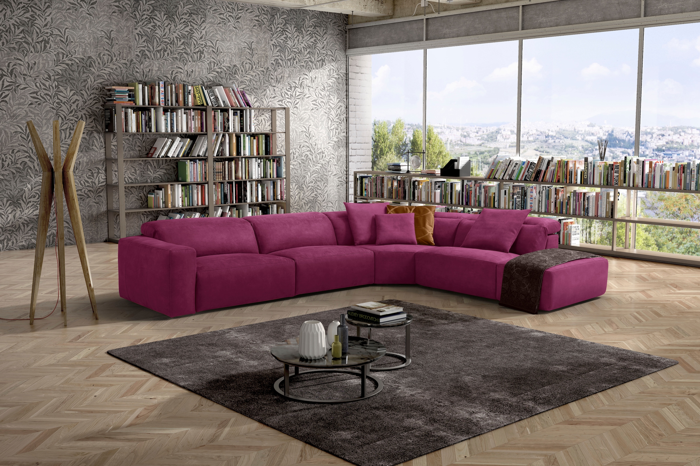 Egoitaliano Ecksofa »Beverly, extravangantes Designsofa mit erstklassigem S günstig online kaufen