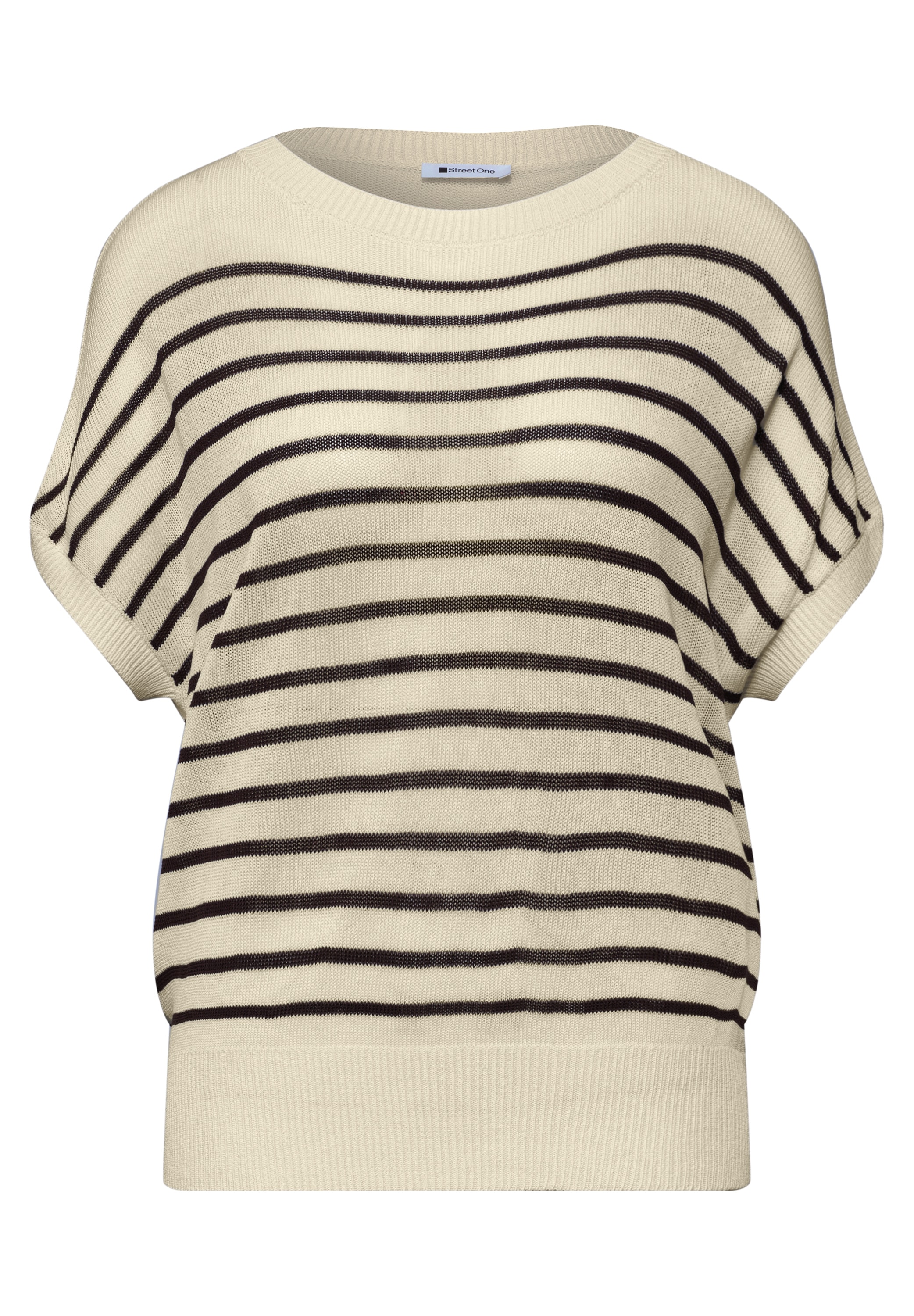 STREET ONE Pullunder mit Boatneck und Streifen