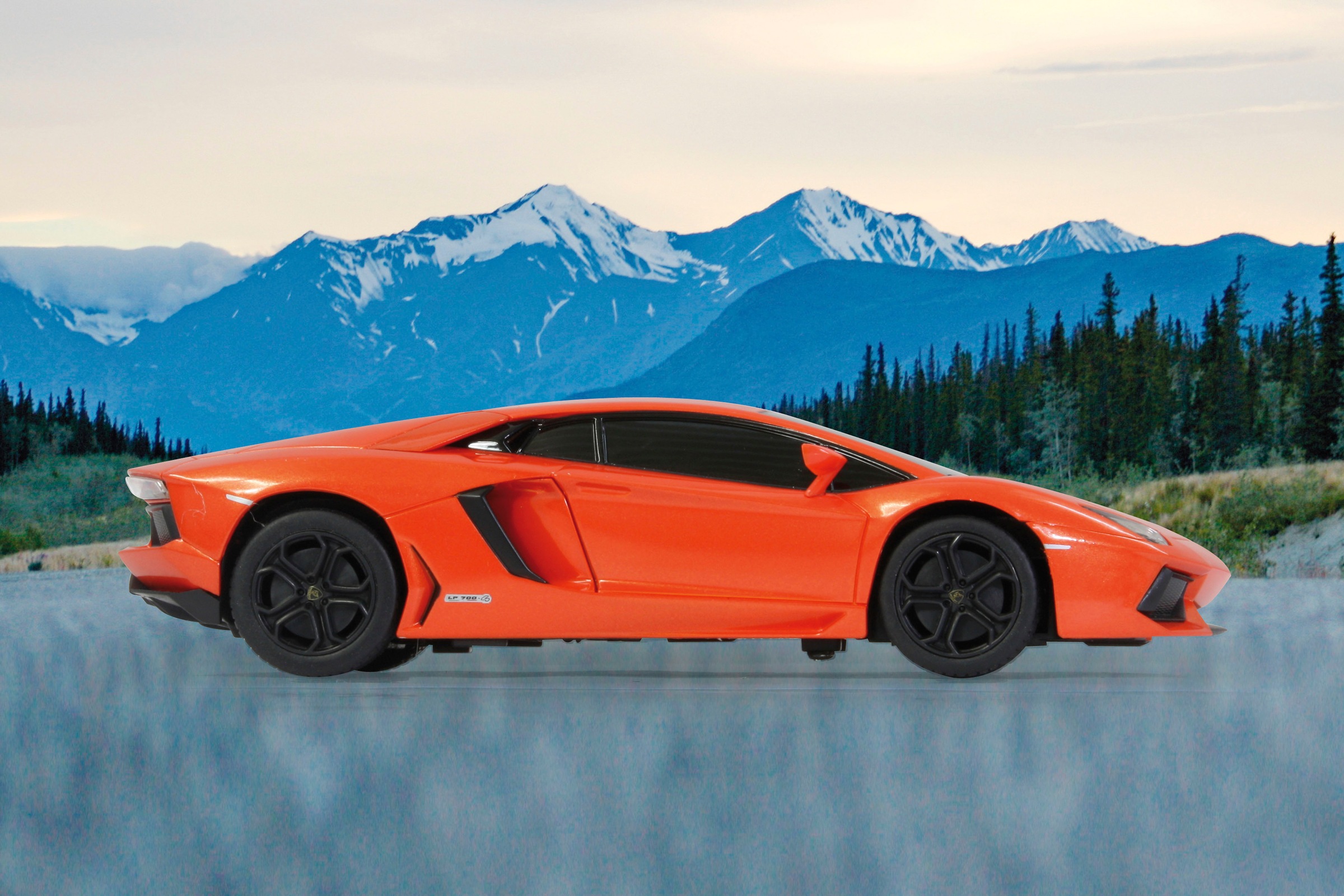 Jamara RC-Auto »Deluxe Cars, Lamborghini Aventador, 1:24, orange, 2,4GHz«