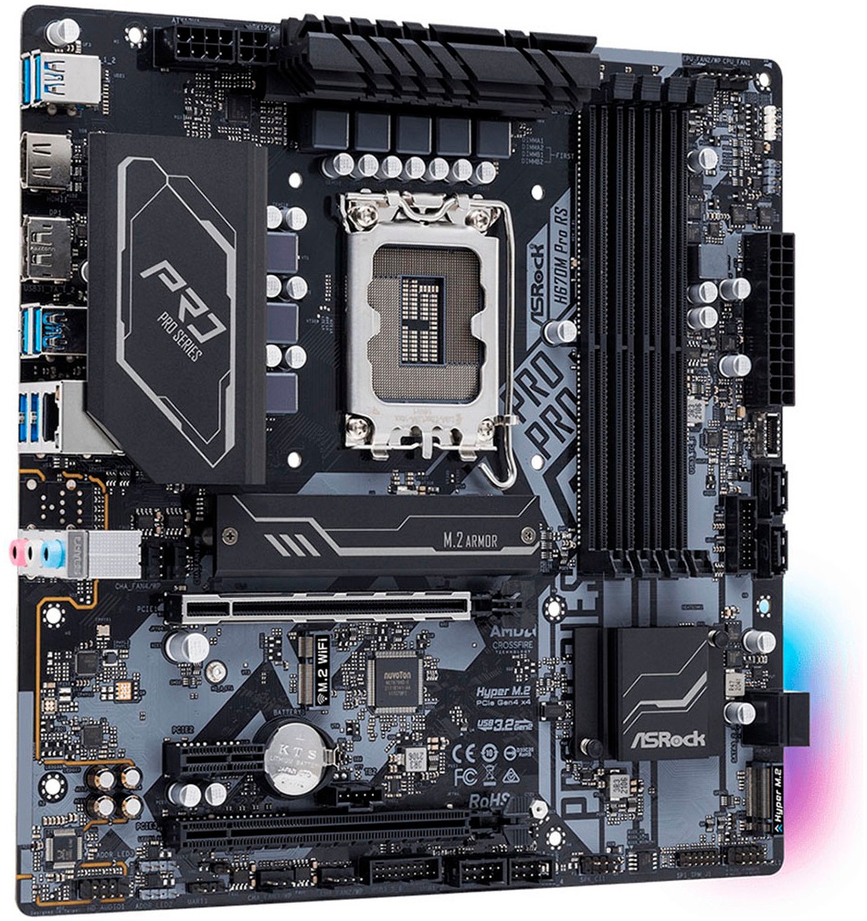 Asrock Mainboard »H670M Pro RS«