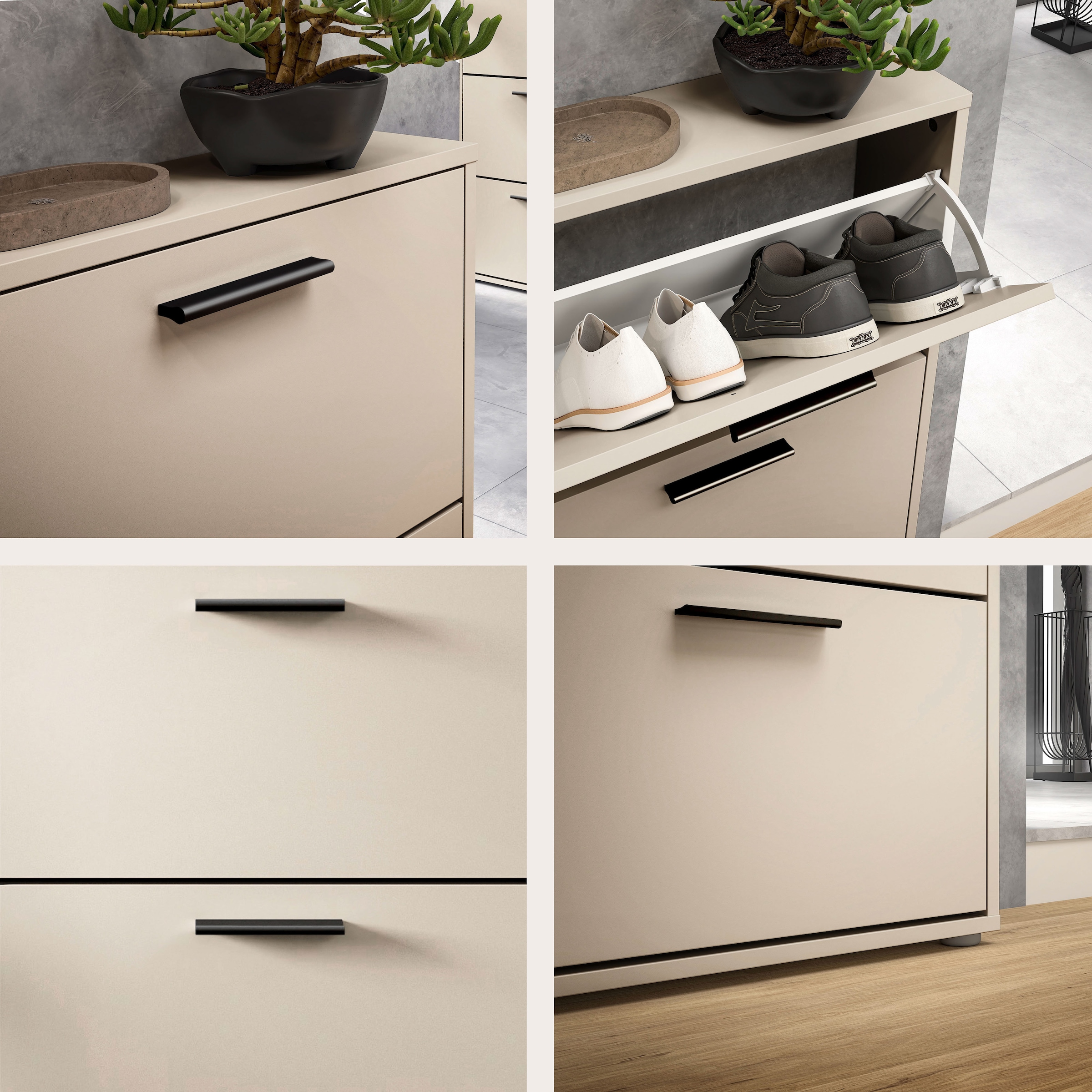 HBZ Schuhkommode »Sam Schuhkipper, Schuhschrank BxHxT 59x169x17 cm« 1 Stk. tlg. Breite 59cm, FSC-Mix Credit