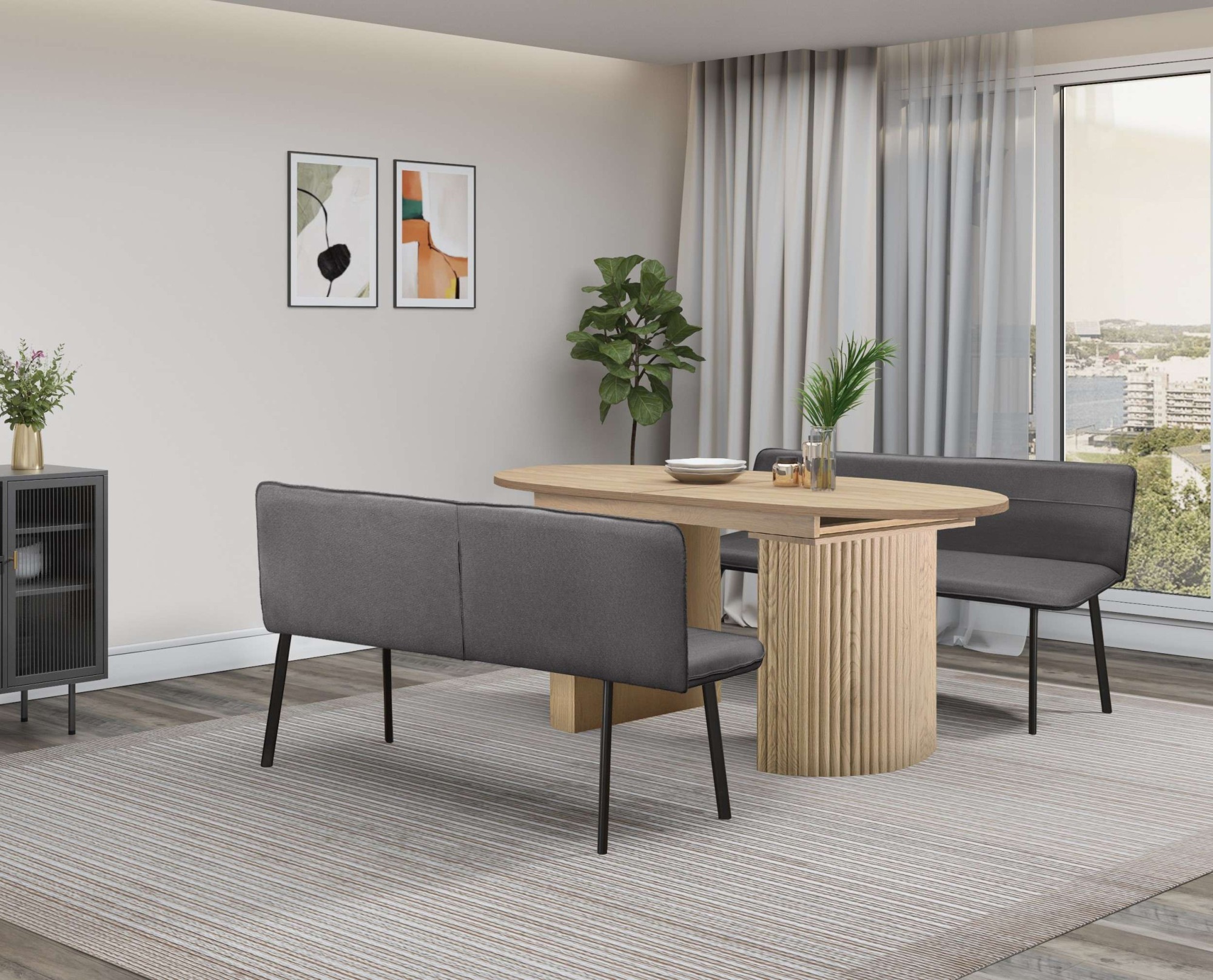 Home affaire Esstisch »Gartempe« ausziehbar 160-210 cm, Synchronauszug, ink günstig online kaufen