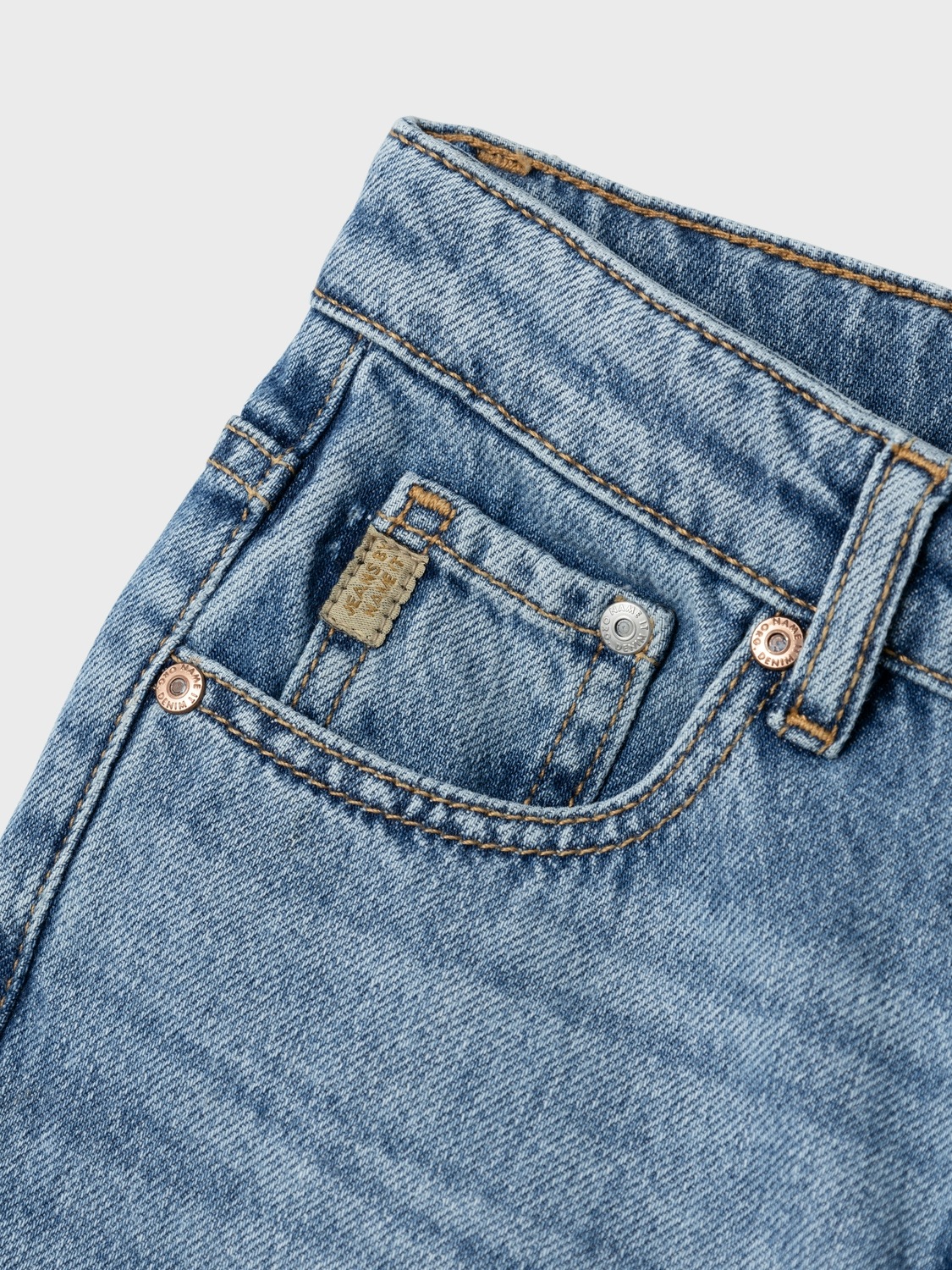 Name It Straight-Jeans »NKMRYAN – Jeans mit geradem Bein, strapazierfähig« unifarben, casual, straight fit, Denim/Jeans