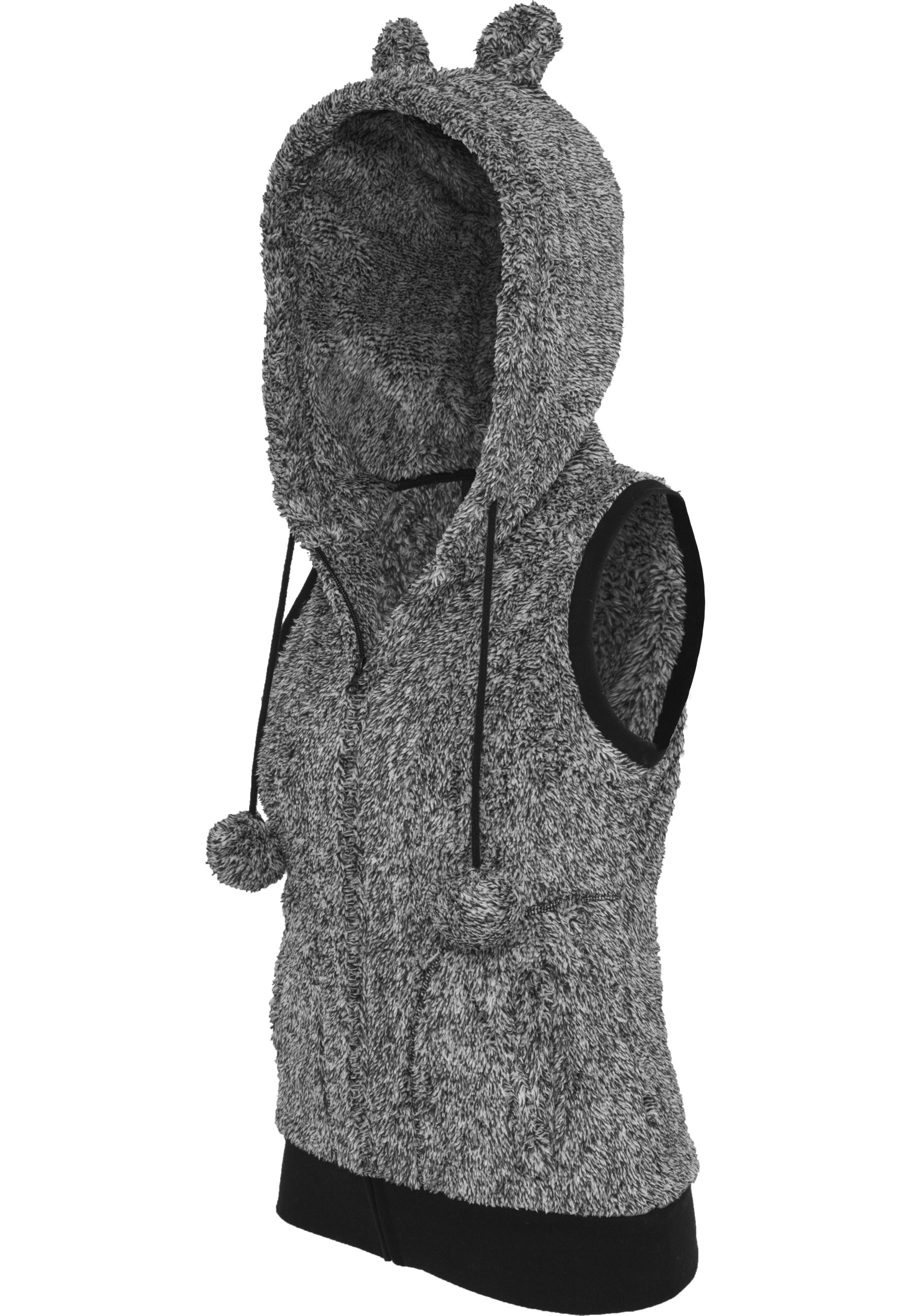 URBAN CLASSICS Jerseyweste »Urban Classics Damen Ladies Melange Teddy Vest« 1 Stk.