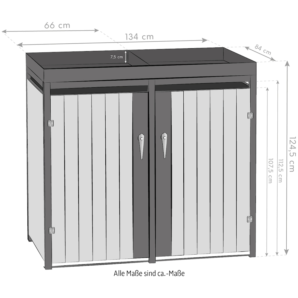 WESTMANN Mülltonnenbox »WMHHWTC-62«