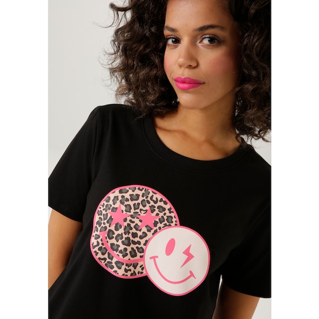 Aniston CASUAL T-Shirt, mit coolen Smileys bedruckt online bestellen