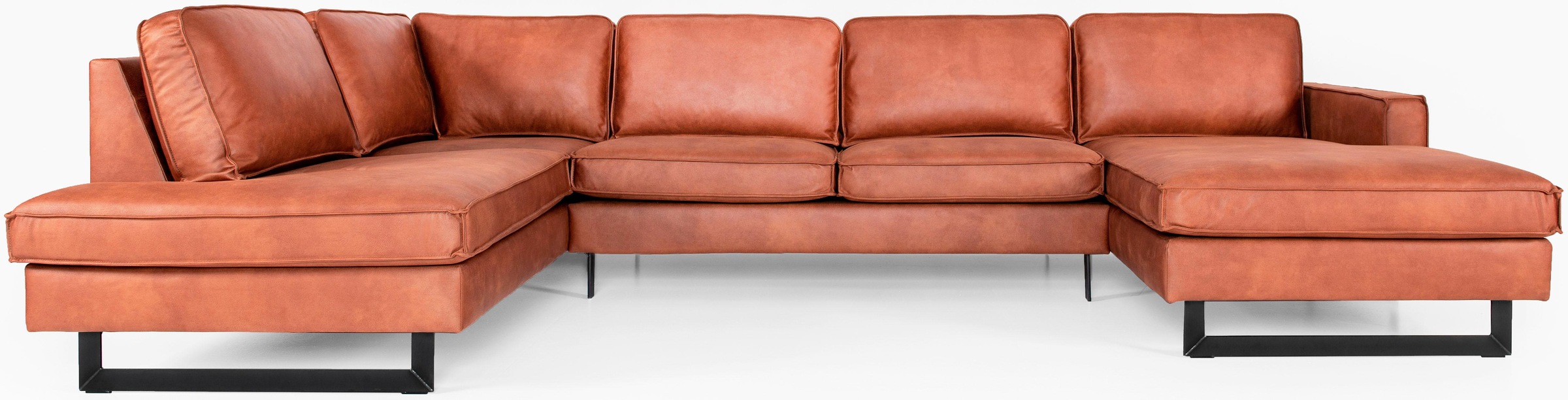 Home affaire Wohnlandschaft »Pinto, 350 cm, U-Form, XXL, mit Ottomanen« Cor günstig online kaufen