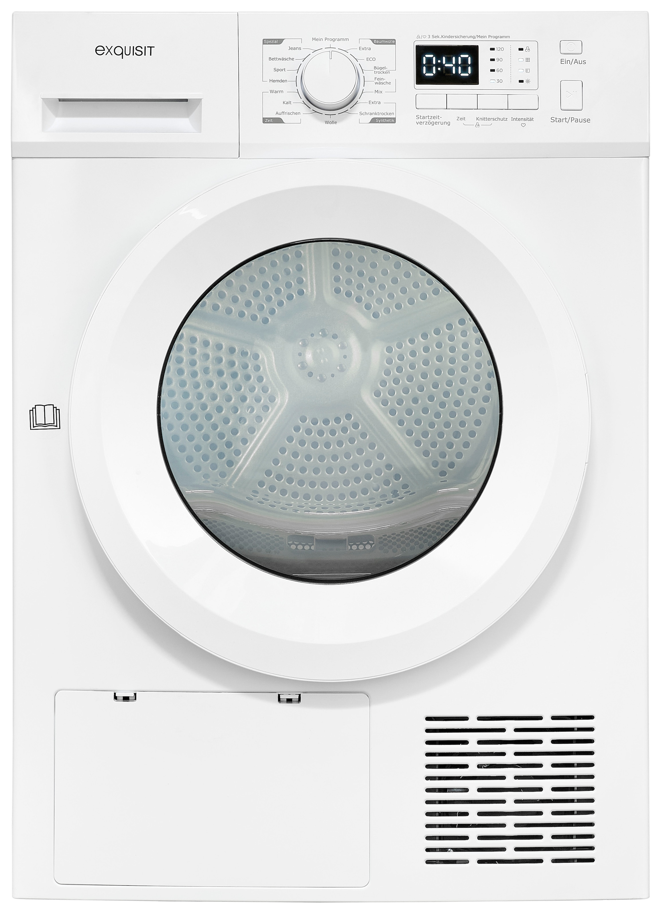 exquisit Wärmepumpentrockner »TWP803-031D weiss«