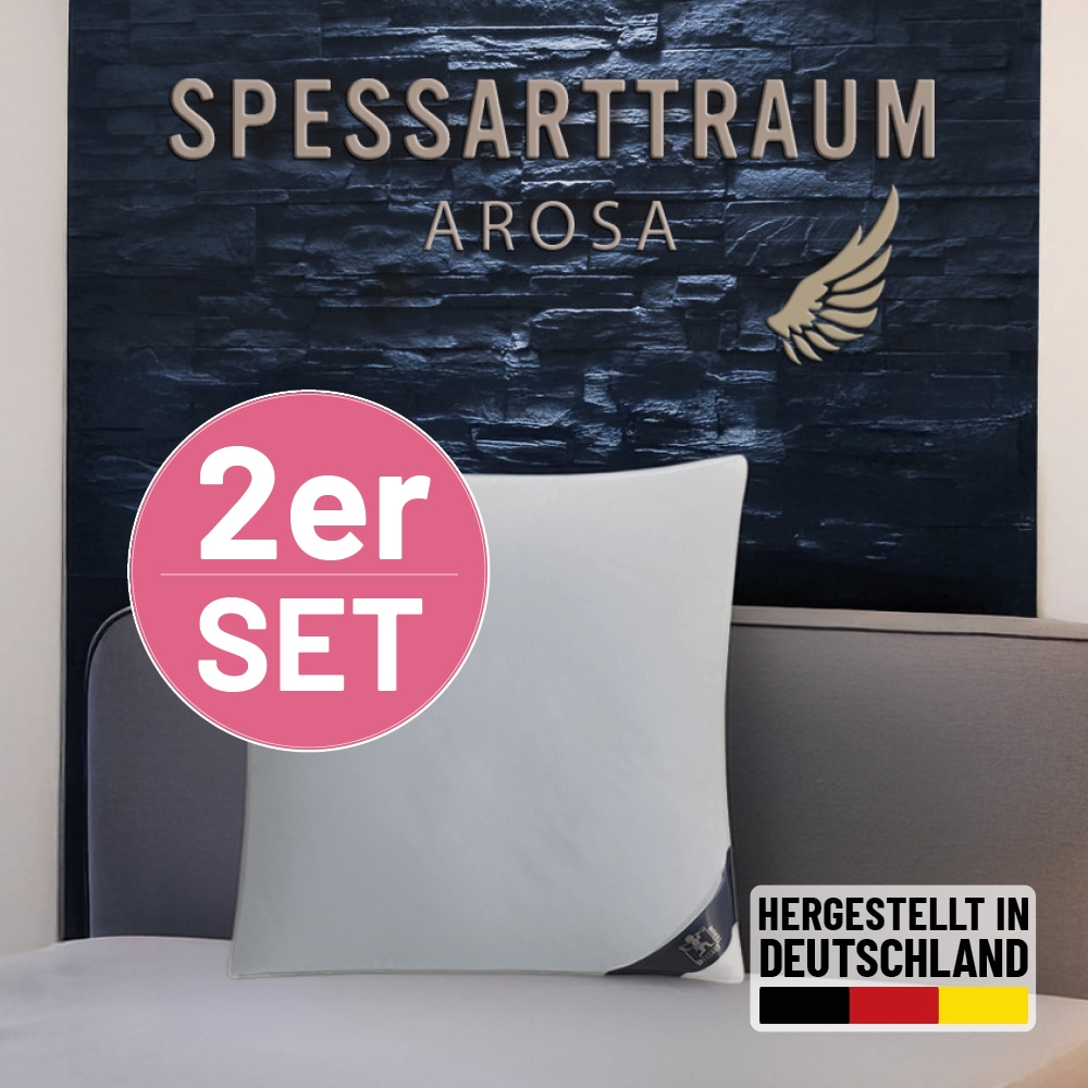 SPESSARTTRAUM 3-Kammer-Kopfkissen »Arosa Sparset«, (1 St.), Kissen 40x80, 8 günstig online kaufen