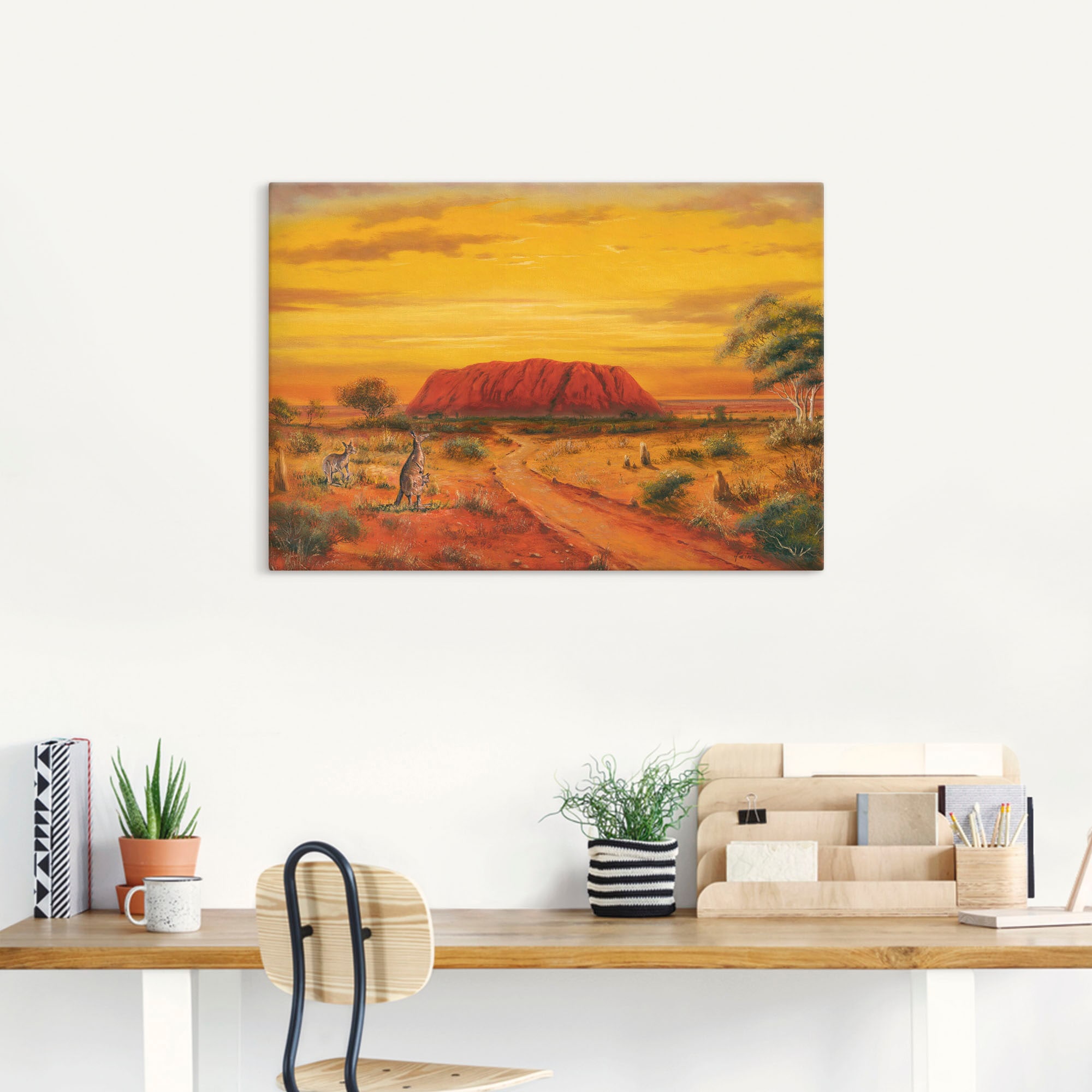 Artland Leinwandbild »Australisches Tal«, Australien, (1 St.), auf Keilrahmen gespannt